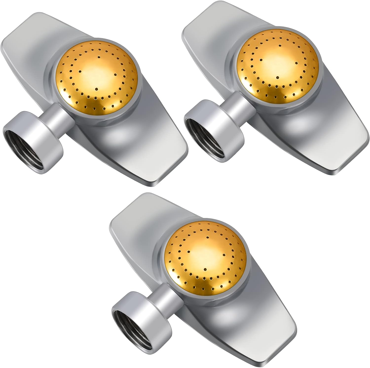 3 Pieces Metal Spot Sprinkler Circle Pattern 3/4 Inch Internal Thread Adjustable 360 Degree Square for Small Area Yard Lawn Garden Watering - 3 Pieces Metal Spot Sprinkler Circle Pattern 3/4 Inch Internal Thread Adjustable 360 Degree Square for Small Area Yard Lawn Garden Watering -