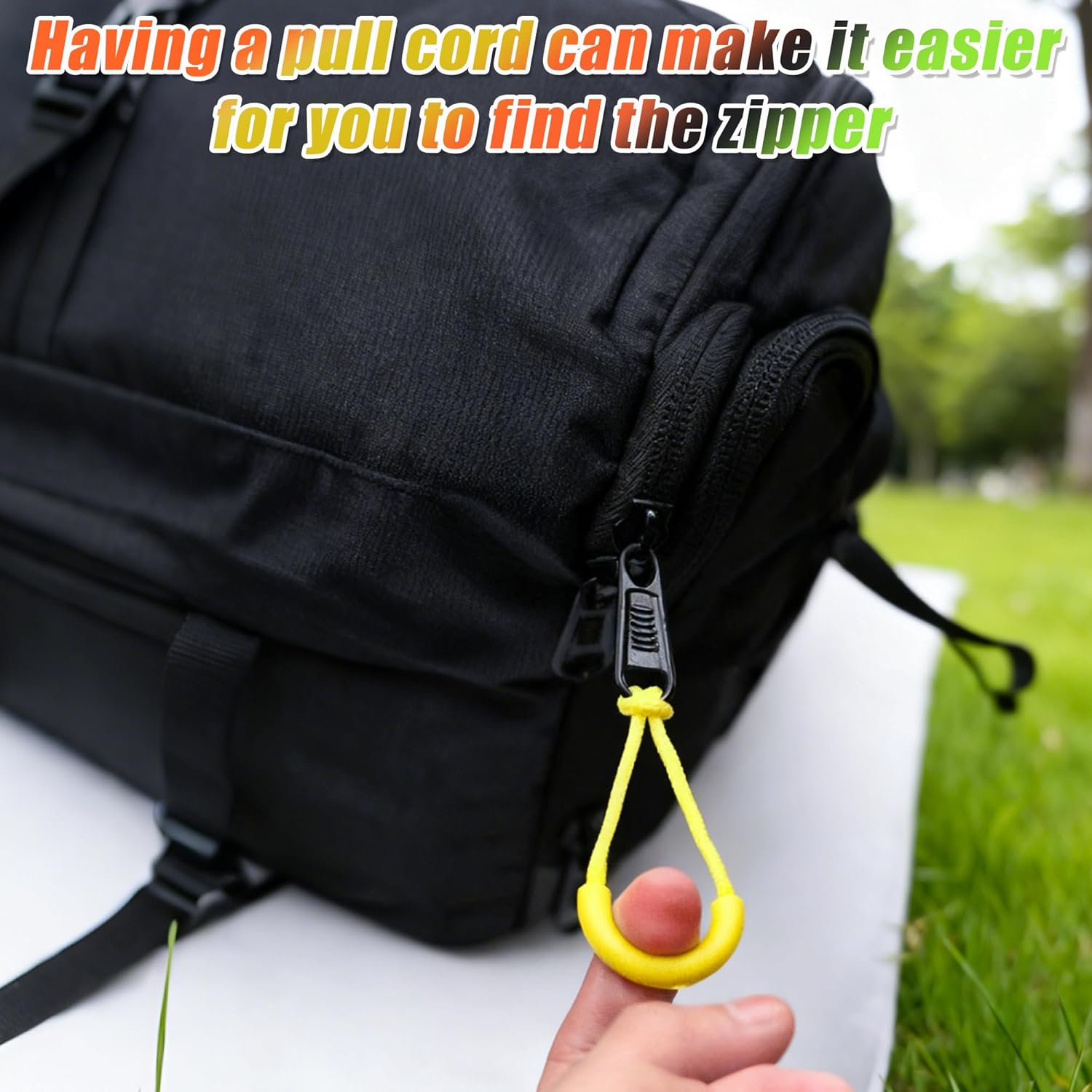 Zipper Pulls Heavy Duty Tags Nylon U Shape Cord Replacements for Clothes Luggage Backpacks Handbags Jackets Wallets Suitcases 30Pcs