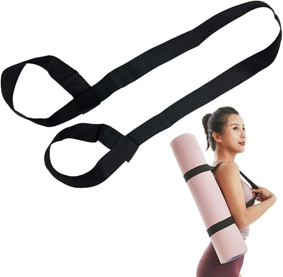 Yoga Mat Strap for Carrying - Cotton Yoga Mat Carry Strap Sling- Adjustable Loops for all Mat Sizes(Yoga Mat not included) Yoga Mat Strap for Carrying - Cotton Yoga Mat Carry Strap Sling- Adjustable Loops for all Mat Sizes(Yoga Mat not included)