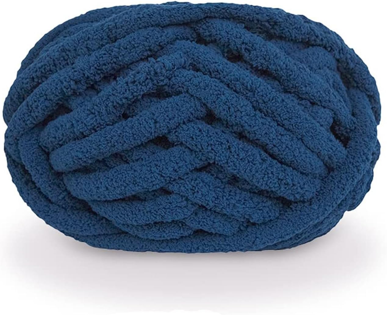 Chunky yarn - Hand-knitted blanket - 25 metres - Extra soft - DIY - Cushion - Blanket - Pet bed - Navy blue Chunky yarn - Hand-knitted blanket - 25 metres - Extra soft - DIY - Cushion - Blanket - Pet bed - Navy blue