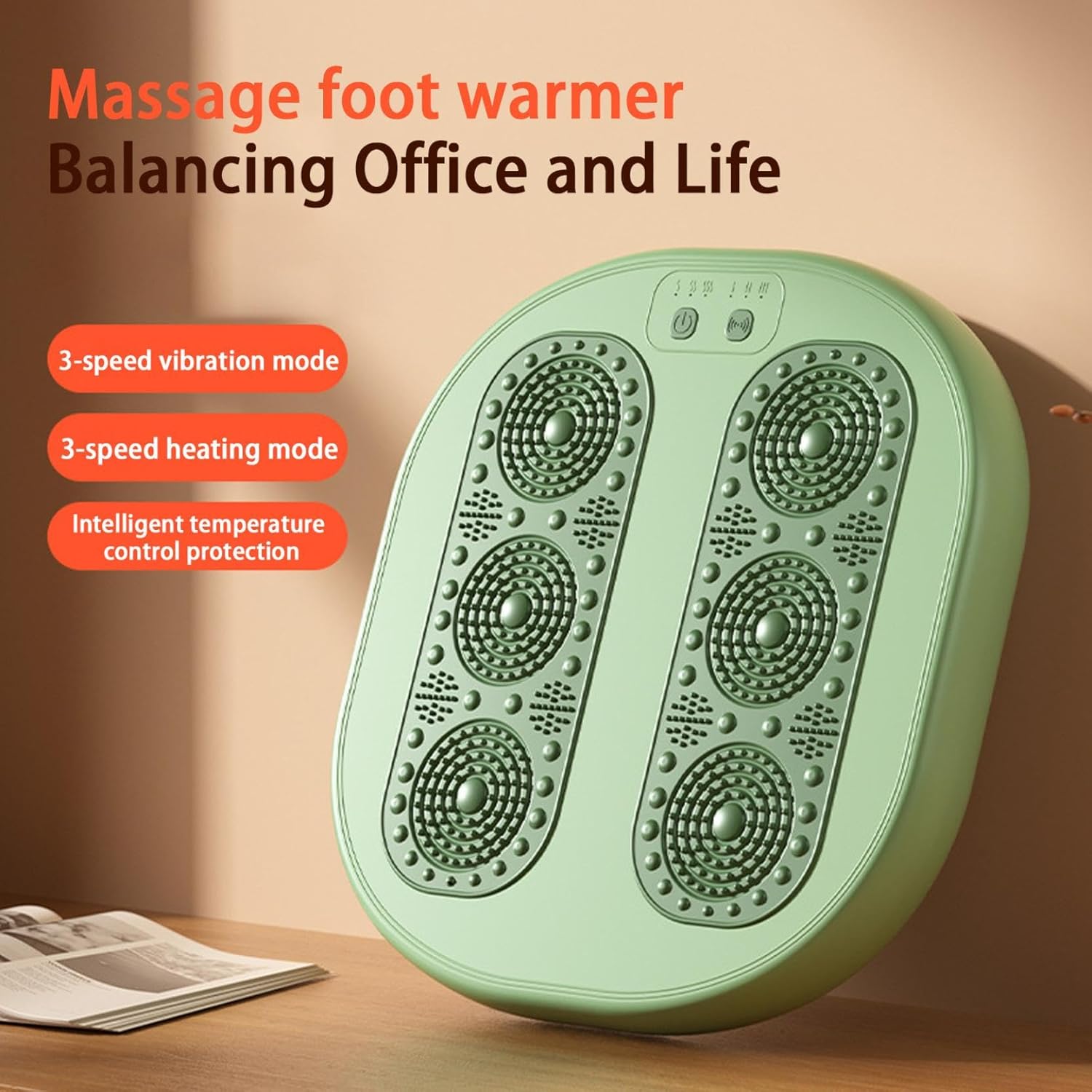 Foot warming cushion - Electric foot warming cushion - Foot warmer - 3 temperature settings - Built-in 6 manual massage heads - Suitable for home Foot warming cushion - Electric foot warming cushion - Foot warmer - 3 temperature settings - Built-in 6 manual massage heads - Suitable for home