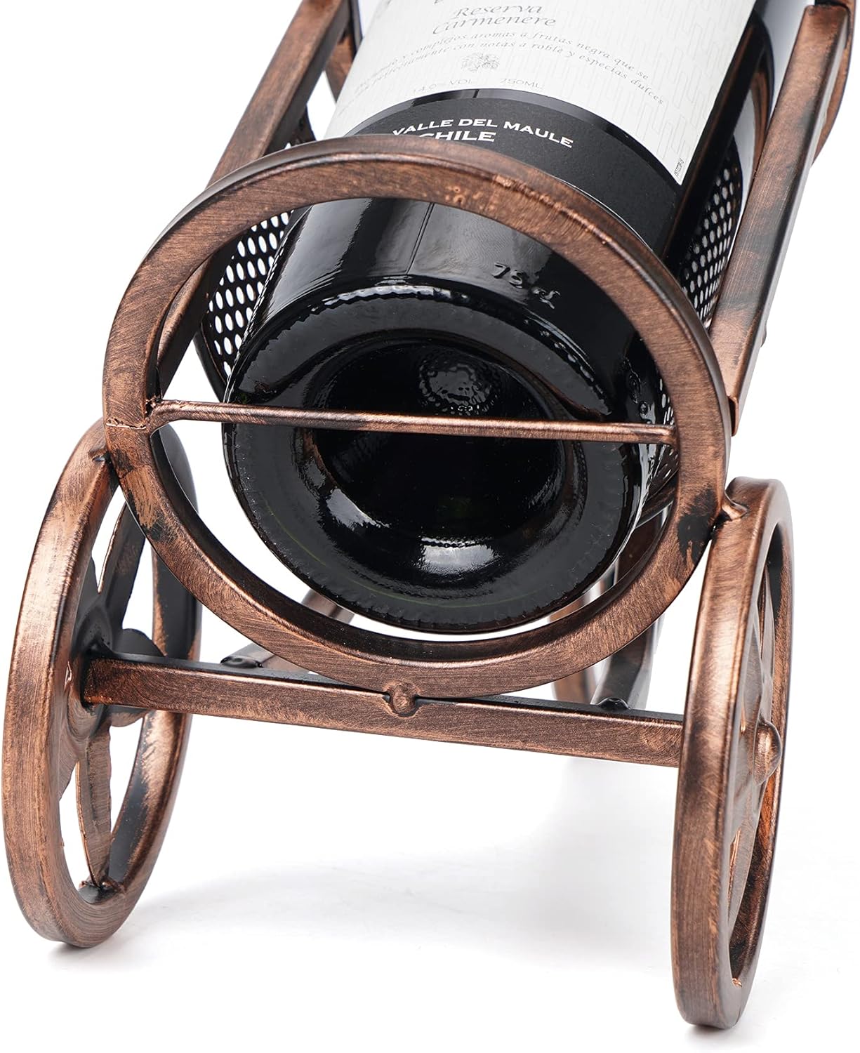 Desk wine rack - Bicycle-shaped wine rack for one bottle - Freestanding table wine rack and bottle holder - Wine gifts