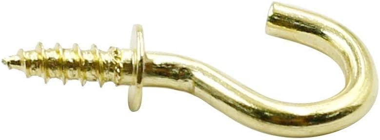 Biaungdo 200 Pcs 1/2" Gold Ceiling Hooks: Metal
