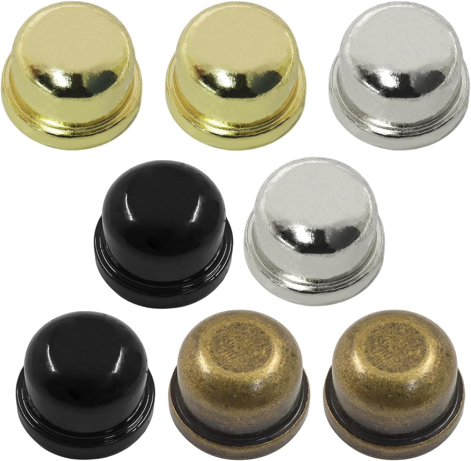 Biaungdo 8 Pack Metal Lamp Finial Cap Knob
