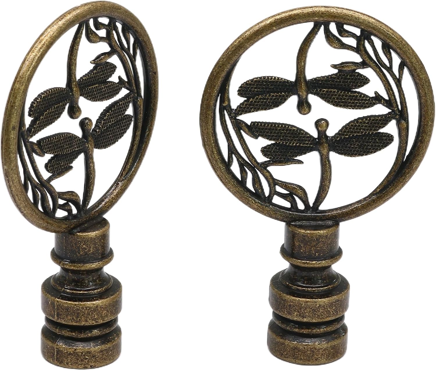 Biaungdo 2 Pack Double Dragonflies Lamp Finial Biaungdo 2 Pack Double Dragonflies Lamp Finial