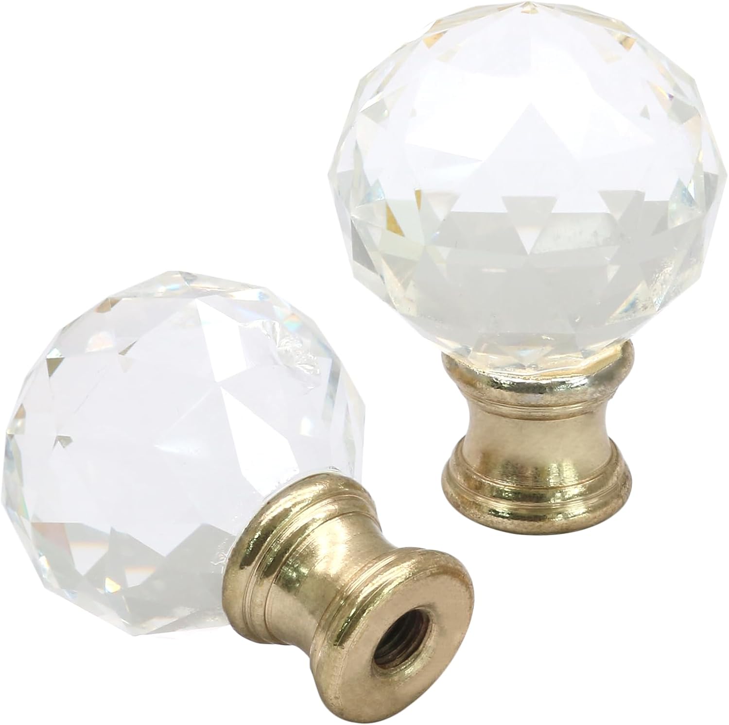 Biaungdo 2 Pack Crystal Lamp Finial Biaungdo 2 Pack Crystal Lamp Finial