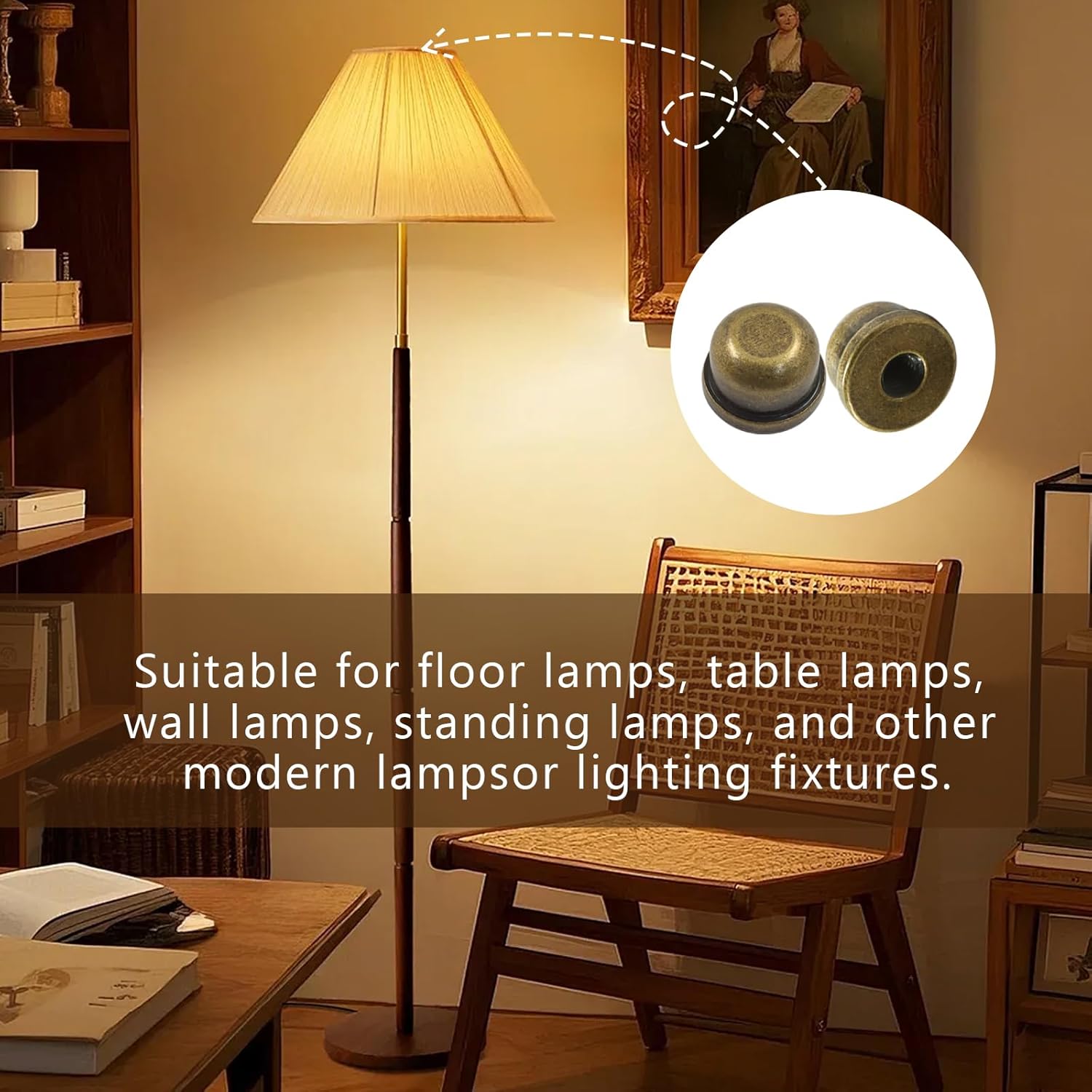 Biaungdo 2 Pack Metal Lamp Finial Cap Knob