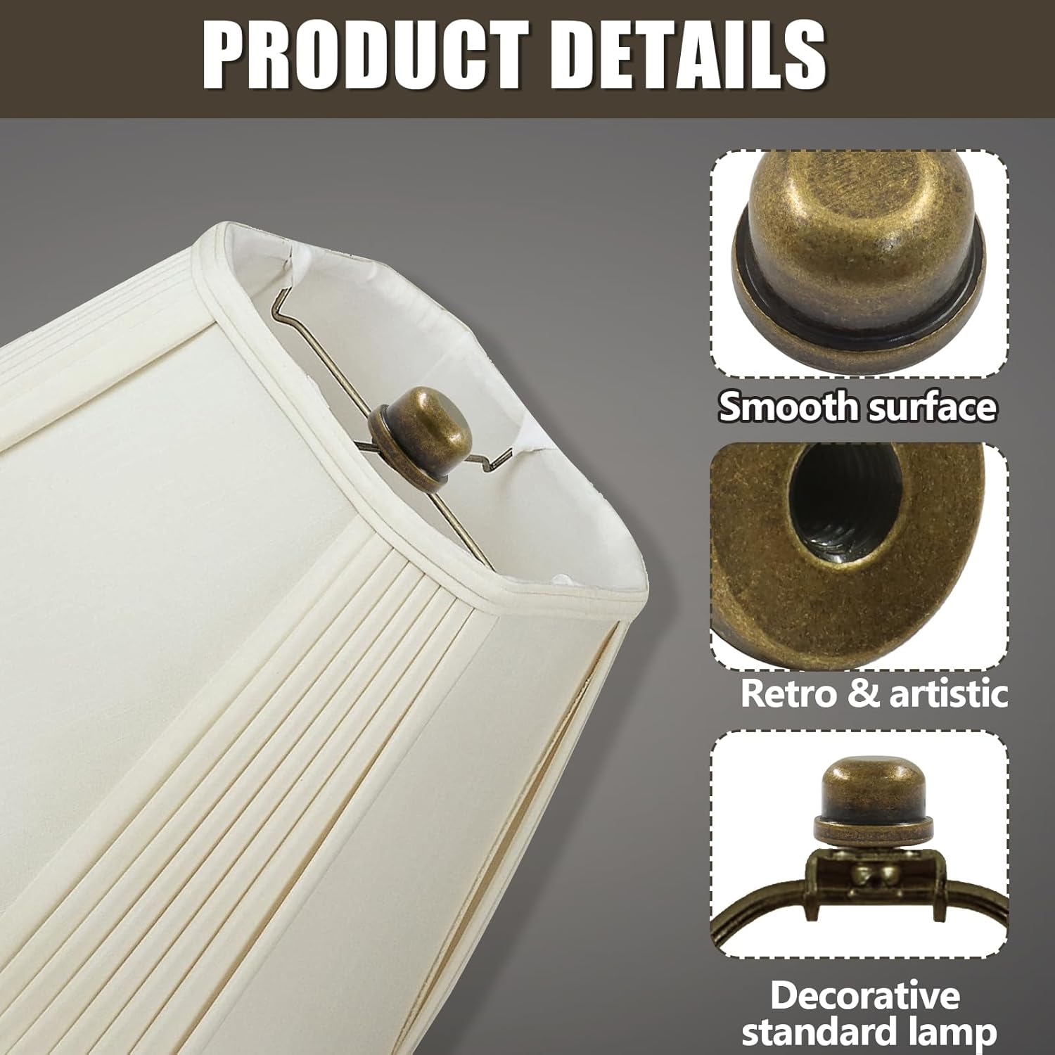 Biaungdo 2 Pack Metal Lamp Finial Cap Knob
