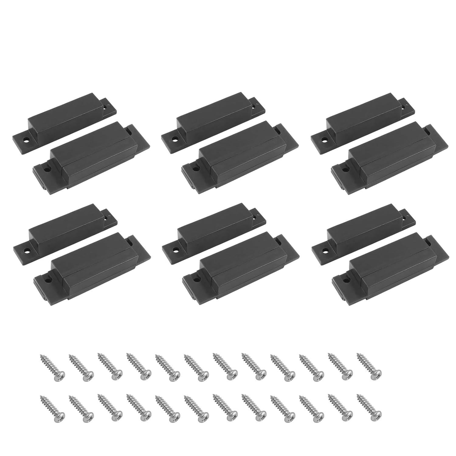 Biaungdo 6 Pcs Brown Wired Magnetic Door Window Contact Reed Switch Biaungdo 6 Pcs Brown Wired Magnetic Door Window Contact Reed Switch