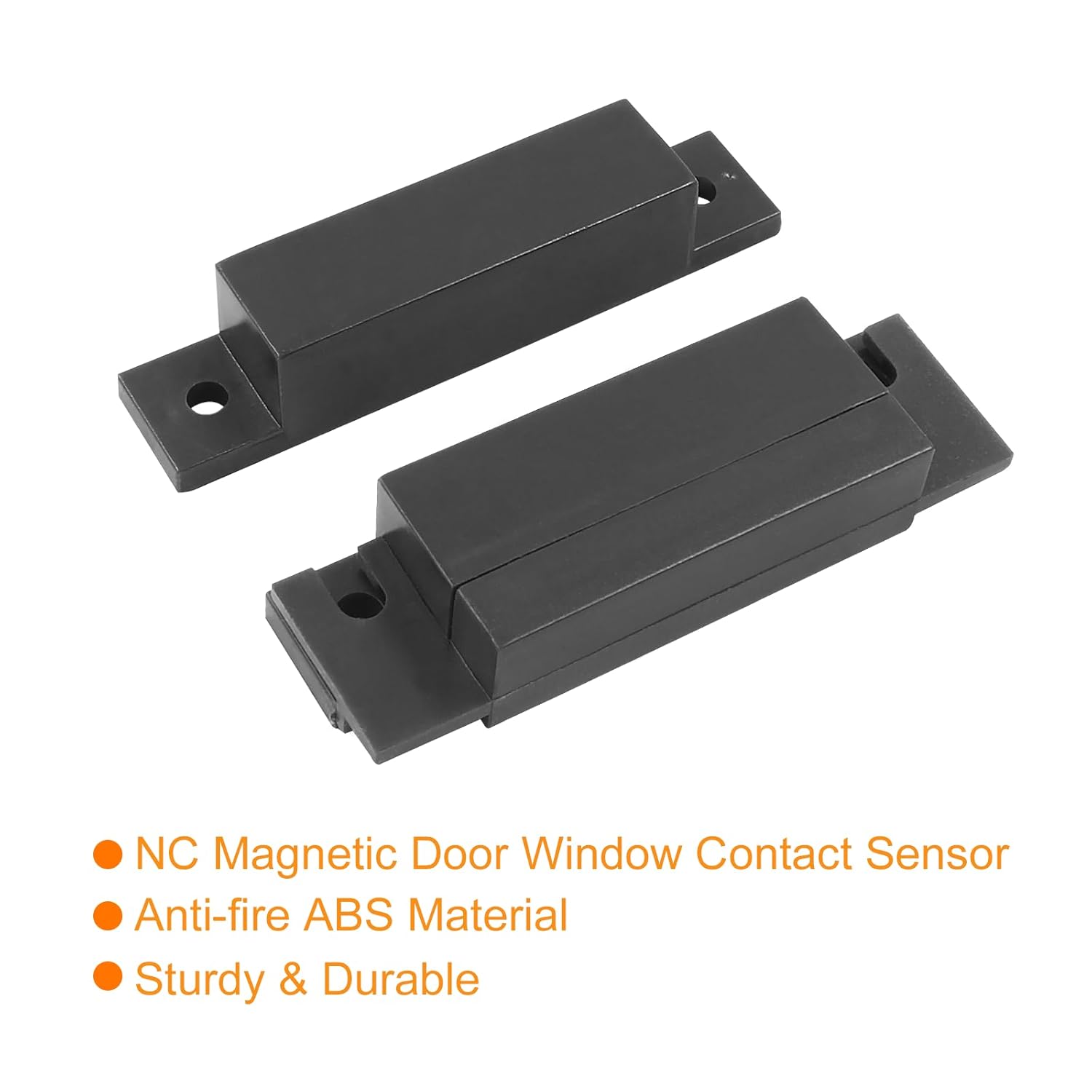 Biaungdo 6 Pcs Brown Wired Magnetic Door Window Contact Reed Switch