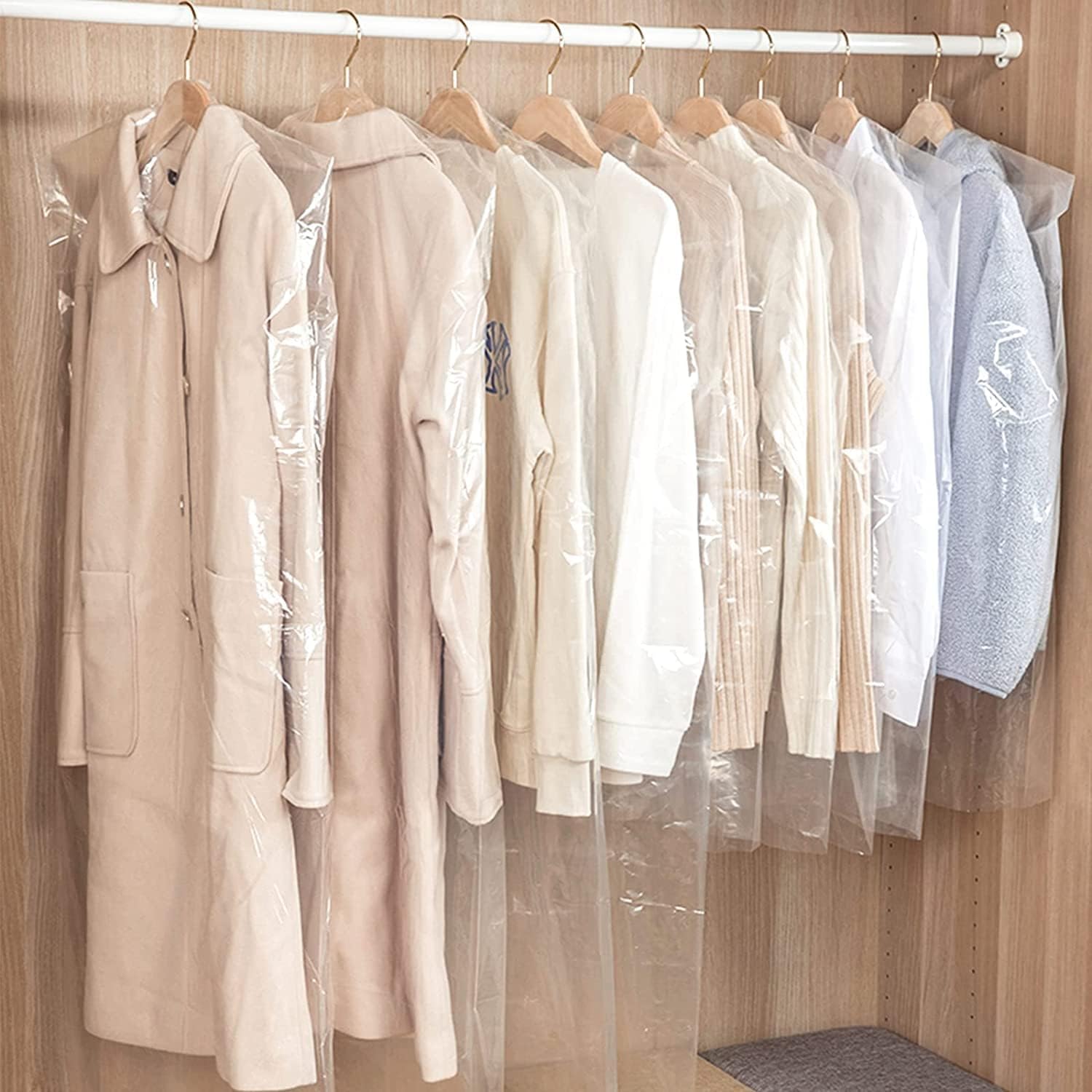 20Pcs Plastic Clear Garment Bags