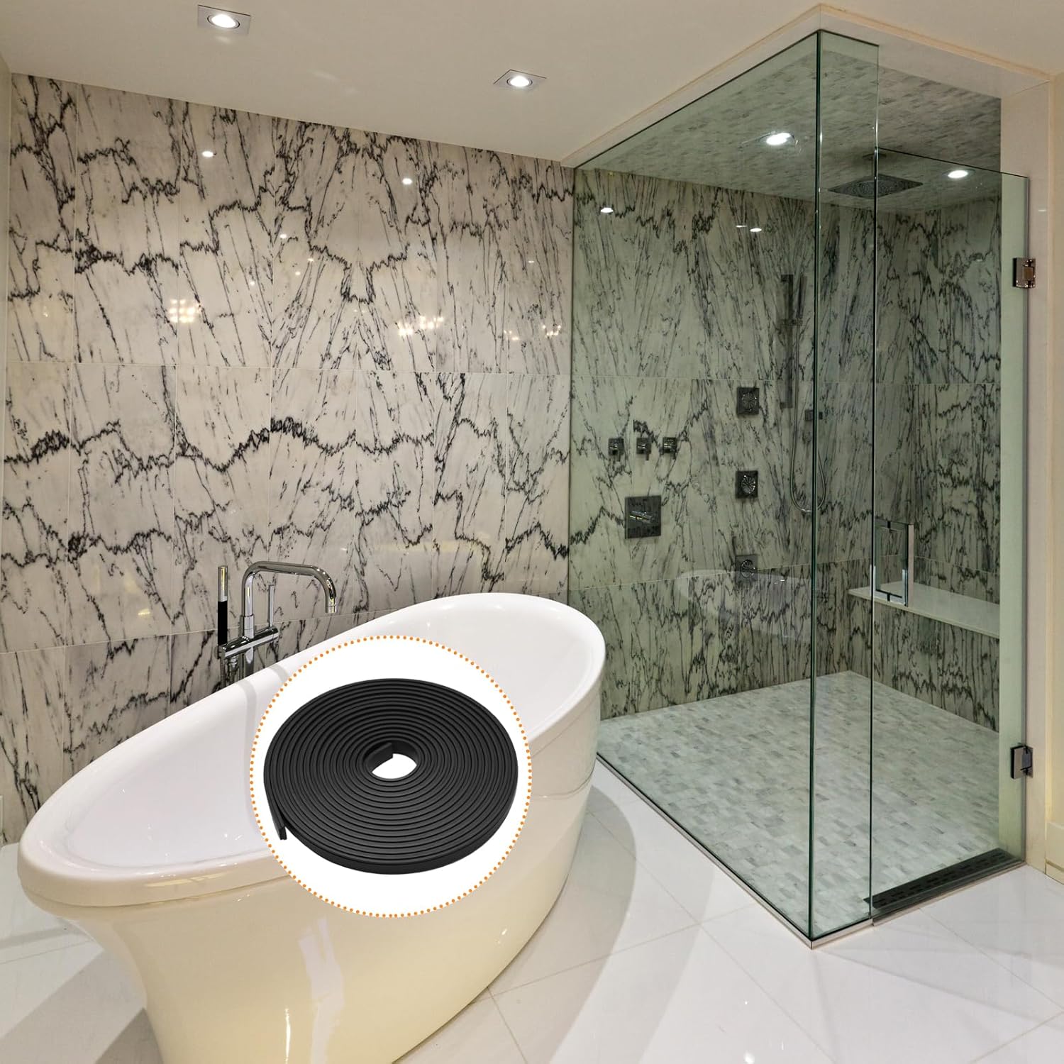 Biaungdo 134 Inch Flexible Shower Door Magnetic Strip