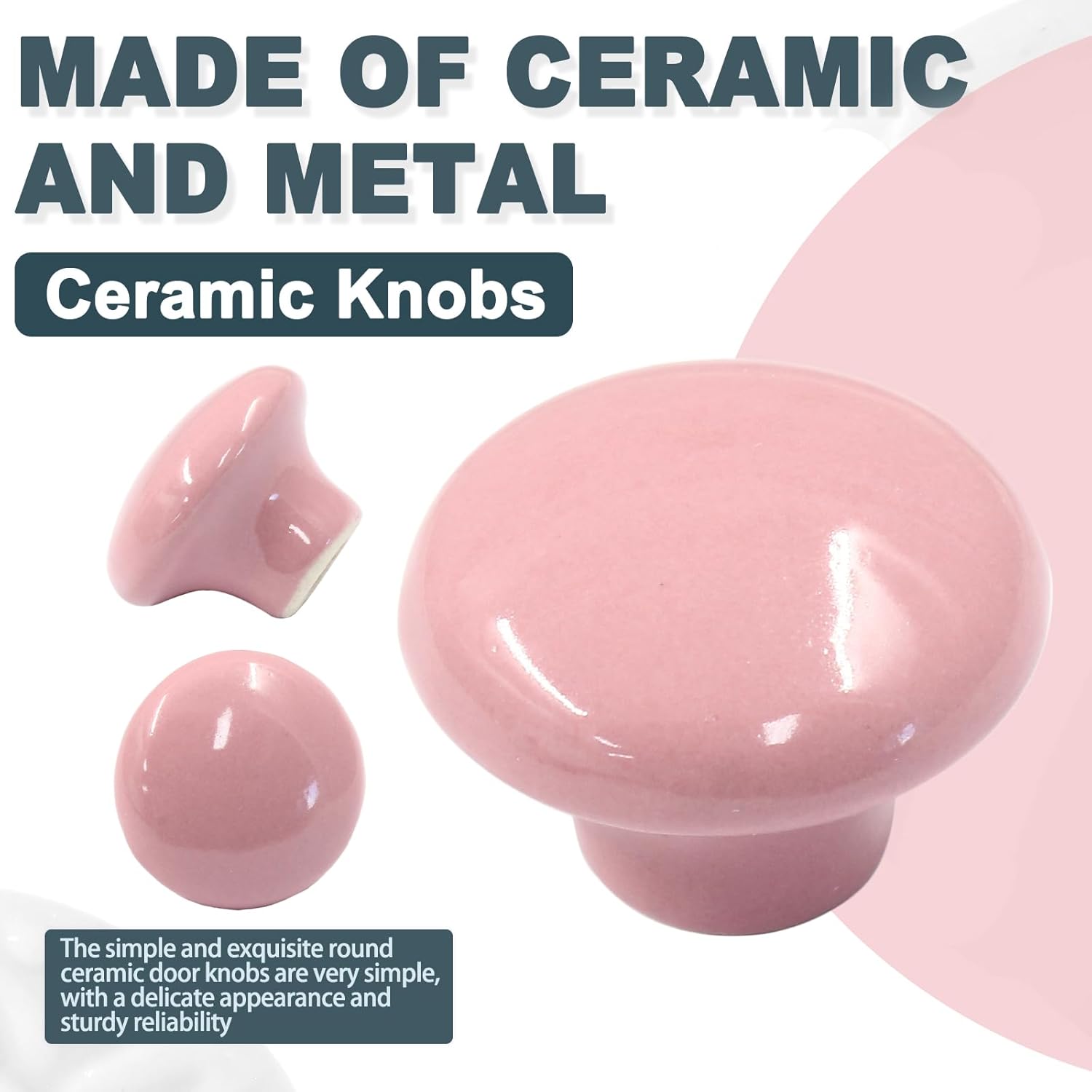 Biaungdo 10 Pack Ceramic Door Knobs