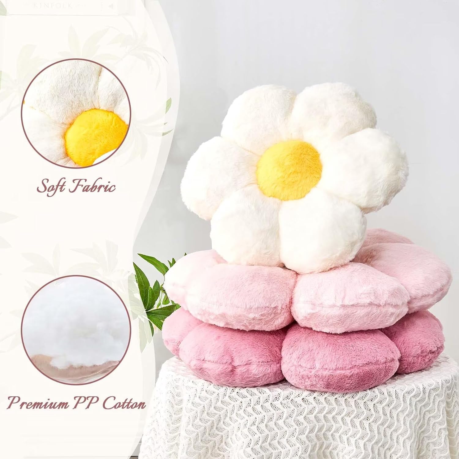 Pink Flower Pillow