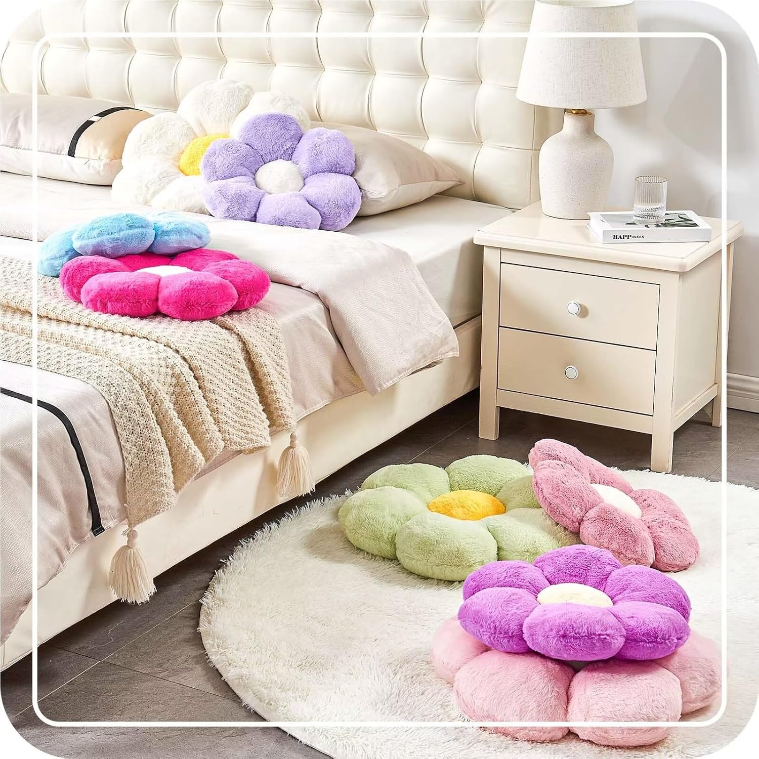 Pink Flower Pillow