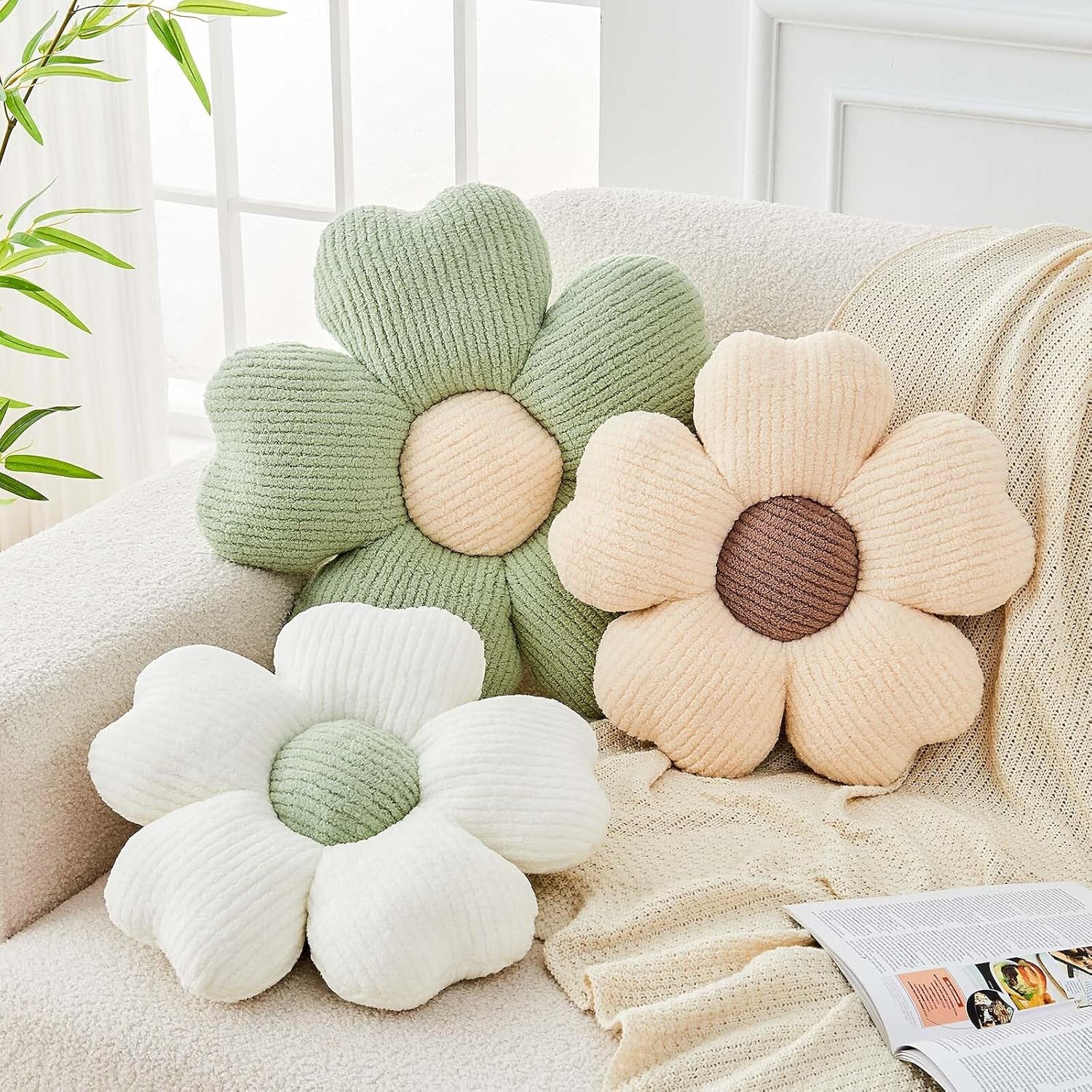 Flower Throw Pillow