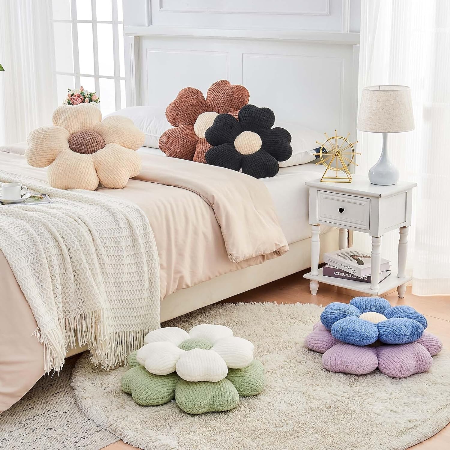 Flower Throw Pillow