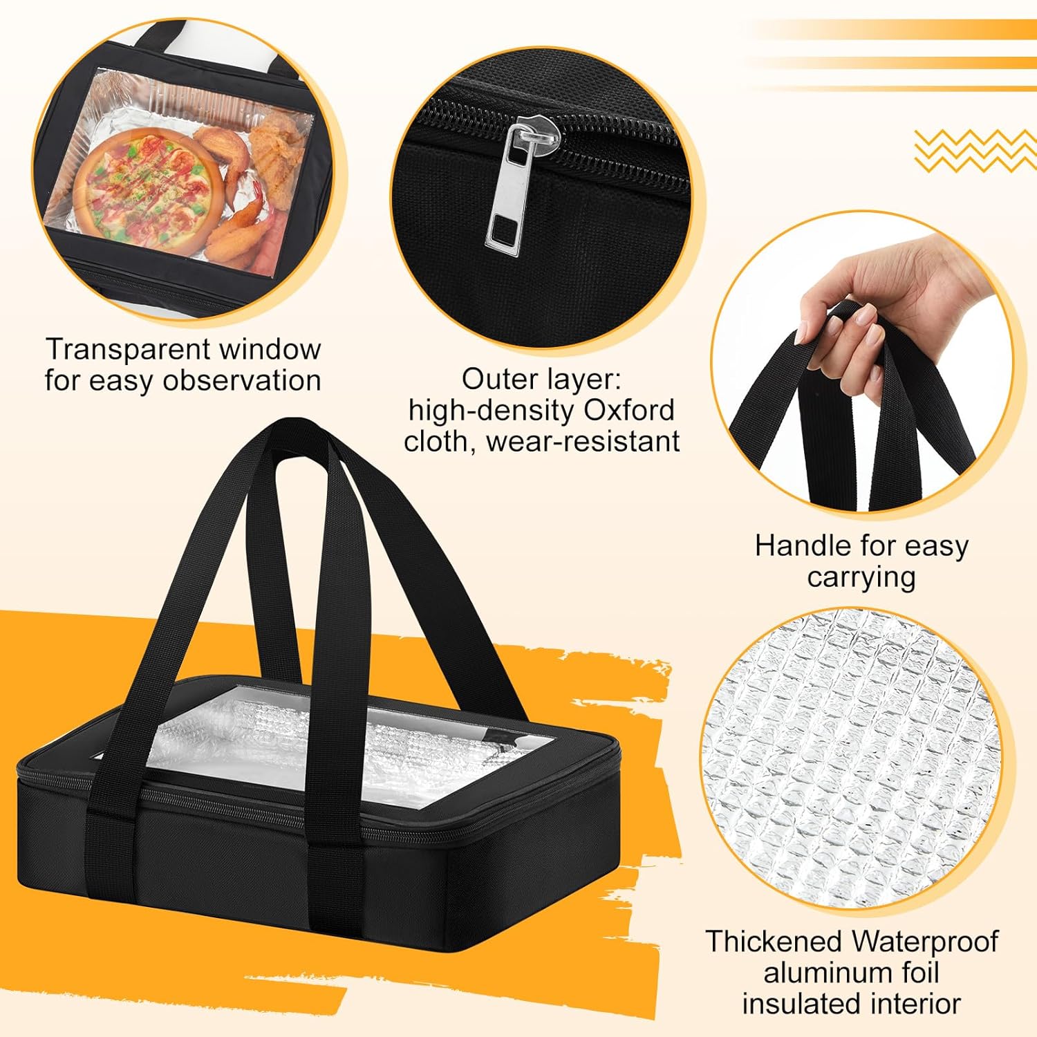 2 Pcs Foil Pan Carrier with Lid