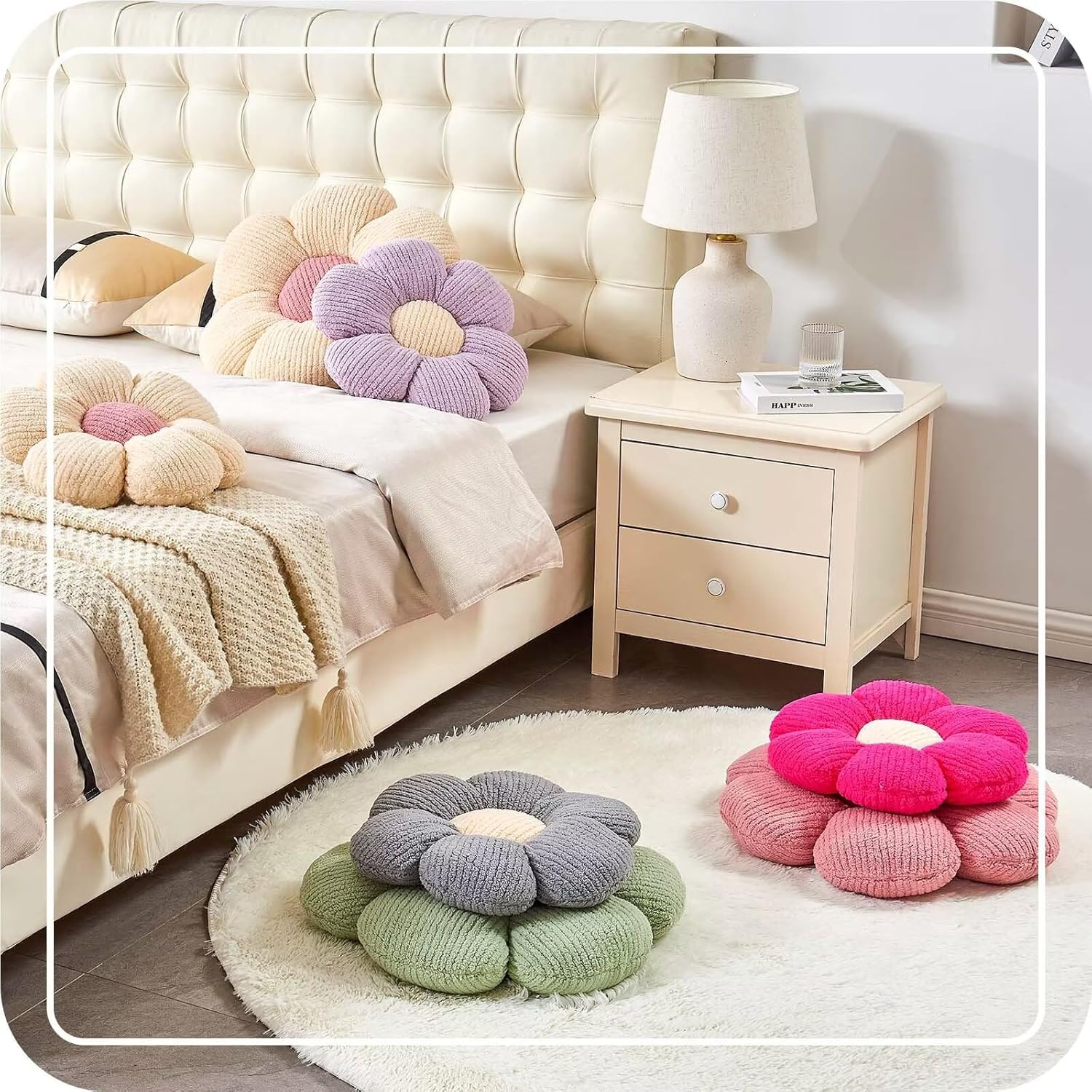 Flower Throw Pillow