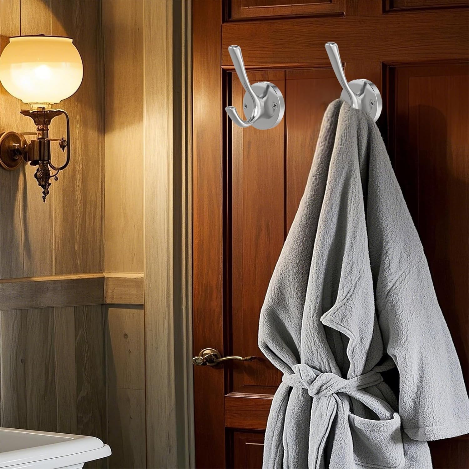 Brushed Nickel Wall Hooks Towel Hooks