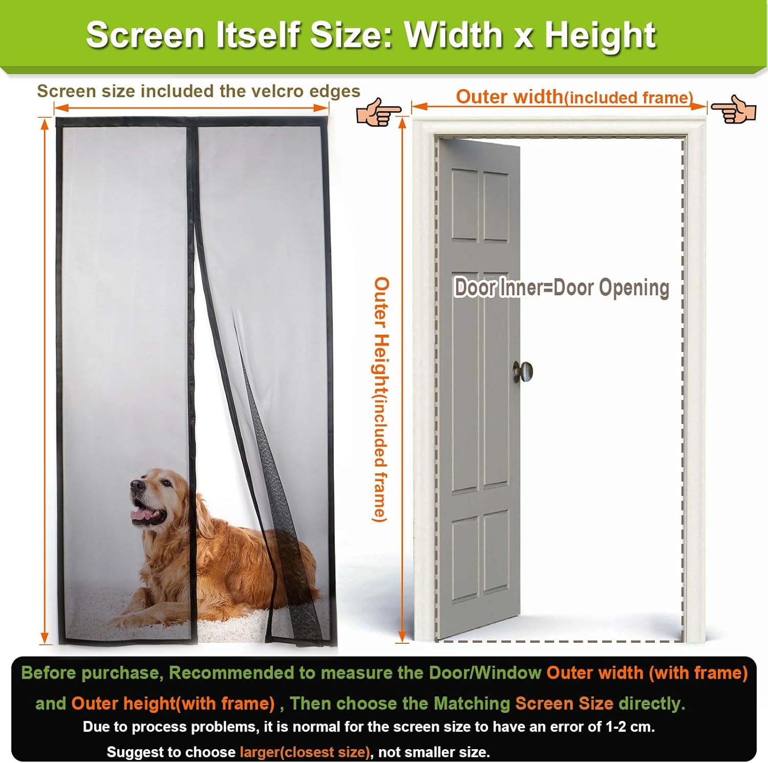 Magnetic Screen Door Self Closing
