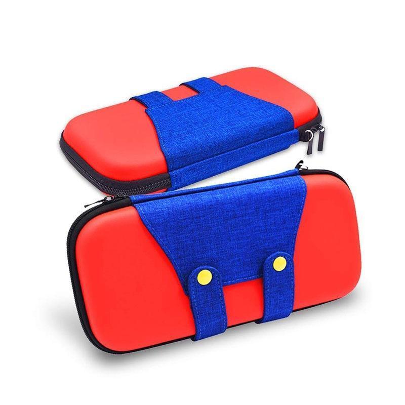 Carry Case Compatible with Nintendo Switch and New Switch OLED Console with Pockets for Accessories and Games-Red Carry Case Compatible with Nintendo Switch and New Switch OLED Console with Pockets for Accessories and Games-Red