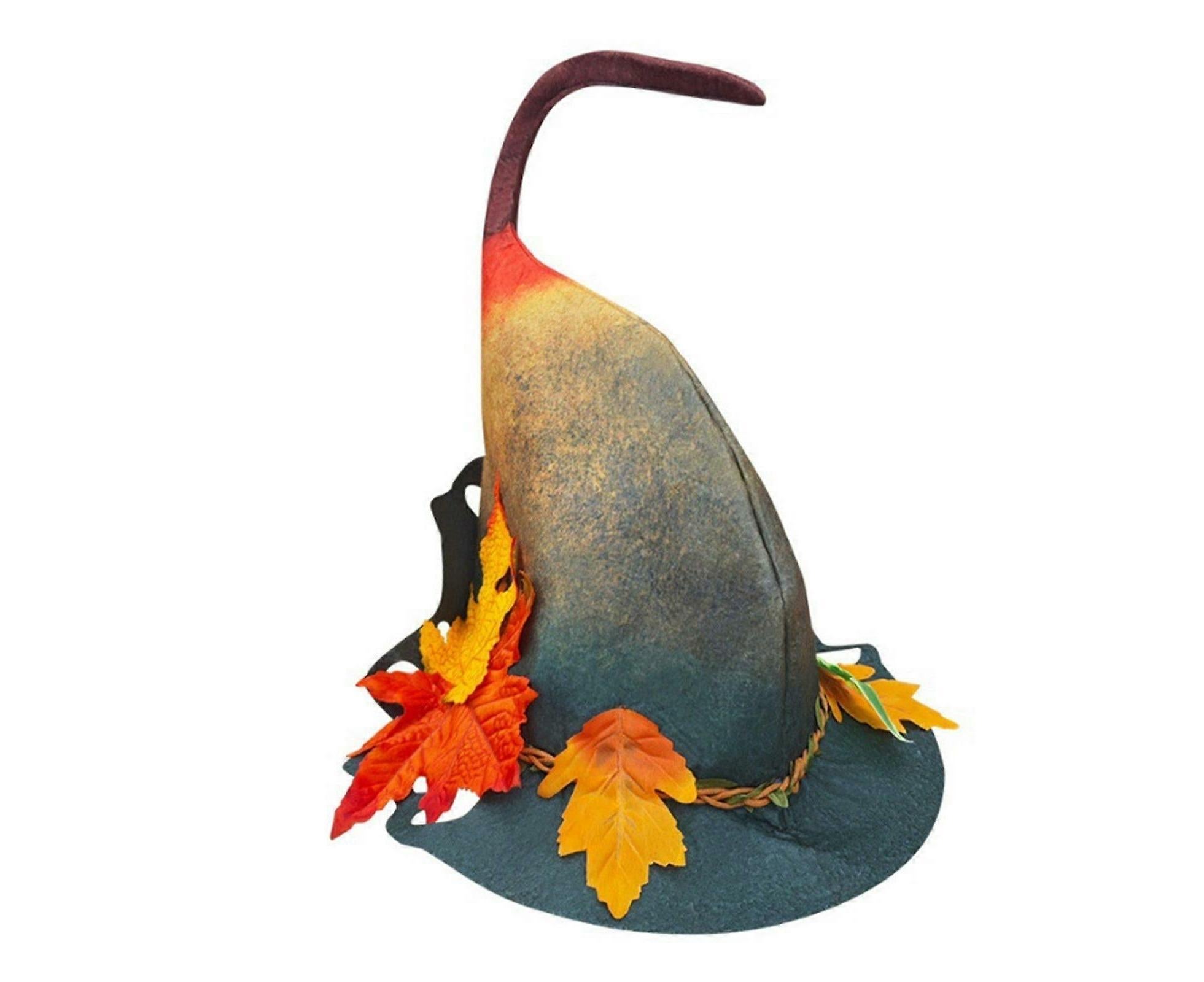 Halloween Witch Hat Halloween Party Magics Hat Felts Hat Maple Leaf Hat Halloween Witch Hat Halloween Party Magics Hat Felts Hat Maple Leaf Hat