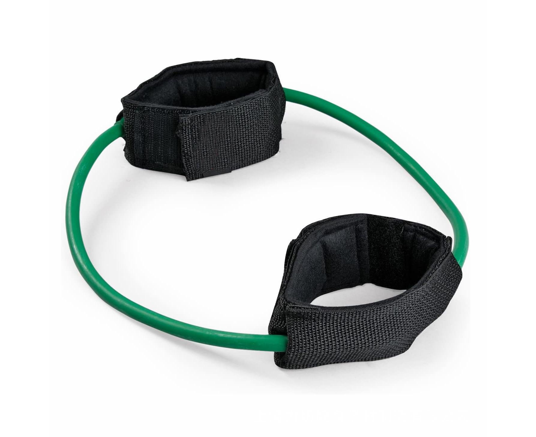 Leg Resistance Band Exercise Cord with Non-Slip Padded Ankle Cuffs - Green Leg Resistance Band Exercise Cord with Non-Slip Padded Ankle Cuffs - Green