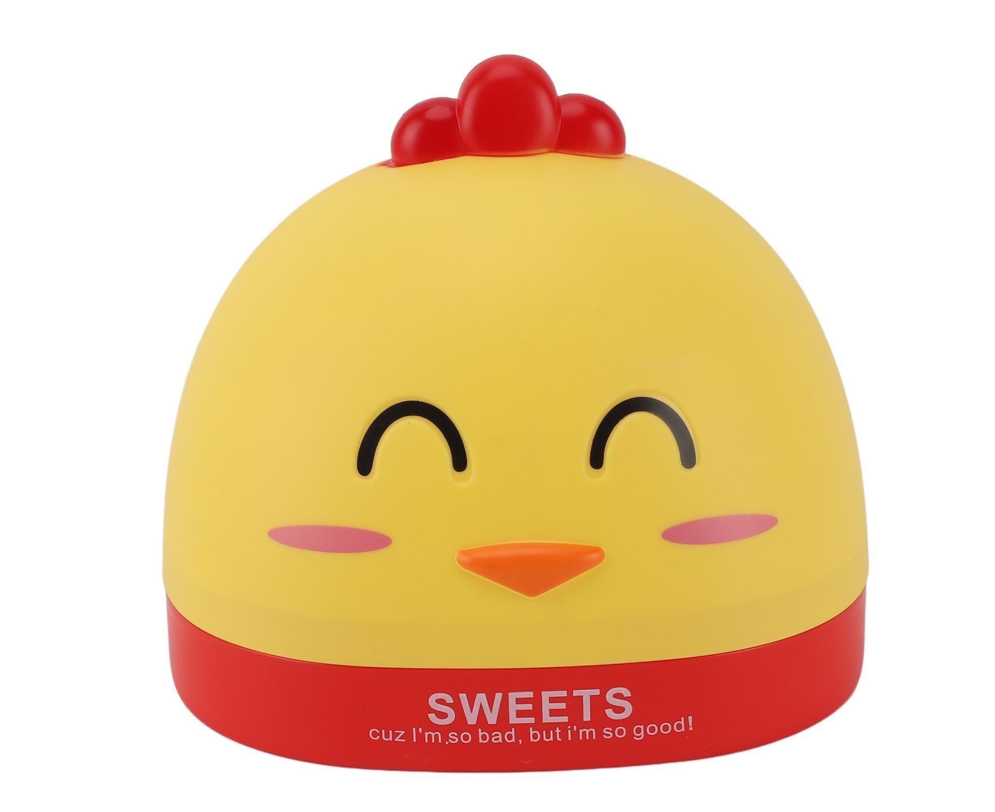 Tissue Dispenser Box Plastic Cartoon Shaped Tissue Container for Countertop Yellow