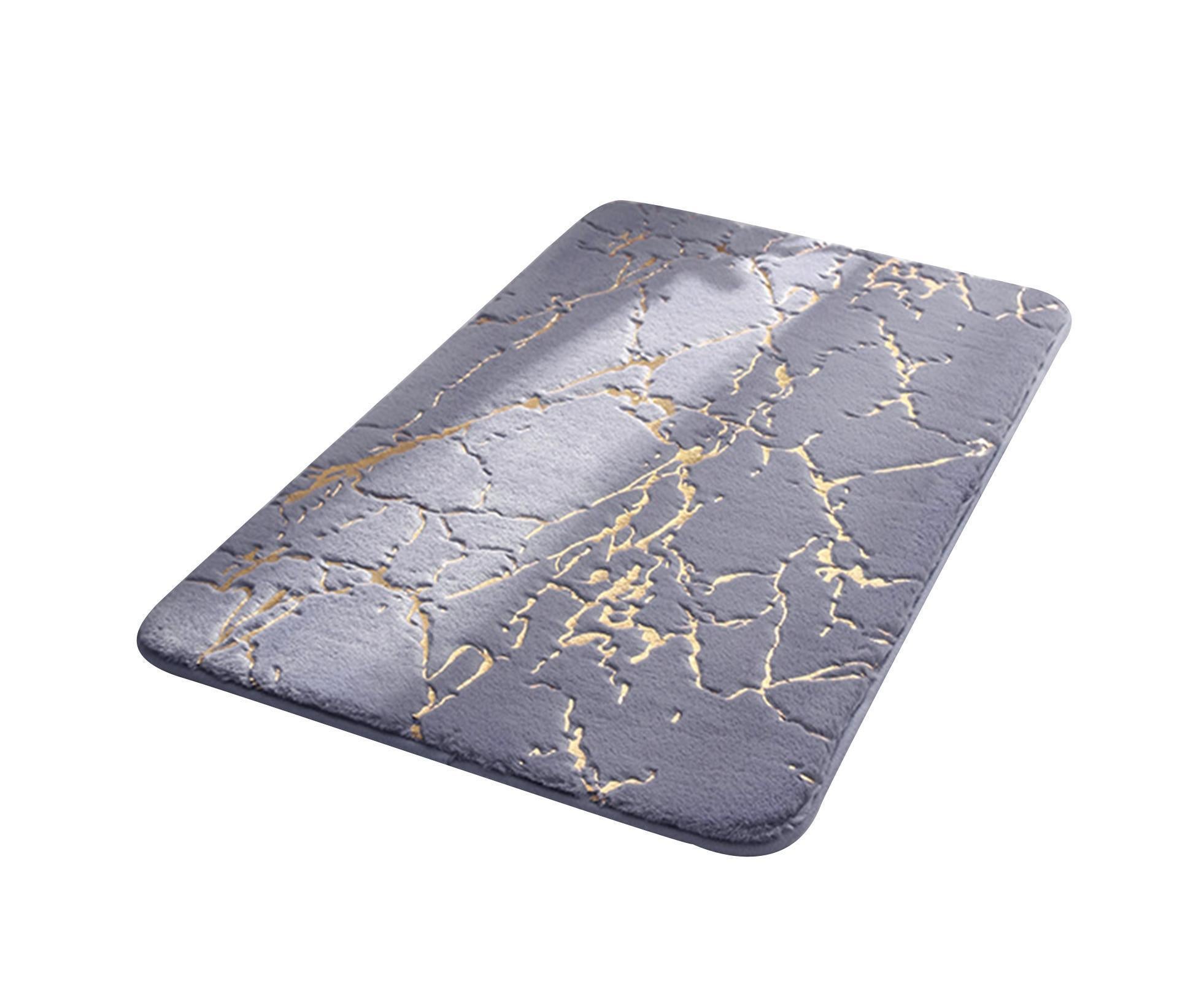 Floor Mat Anti-slip Water Absorbent Polyester Rectangular Door Carpet Cushion for Daily Use-Grey 50*80cm Floor Mat Anti-slip Water Absorbent Polyester Rectangular Door Carpet Cushion for Daily Use-Grey 50*80cm