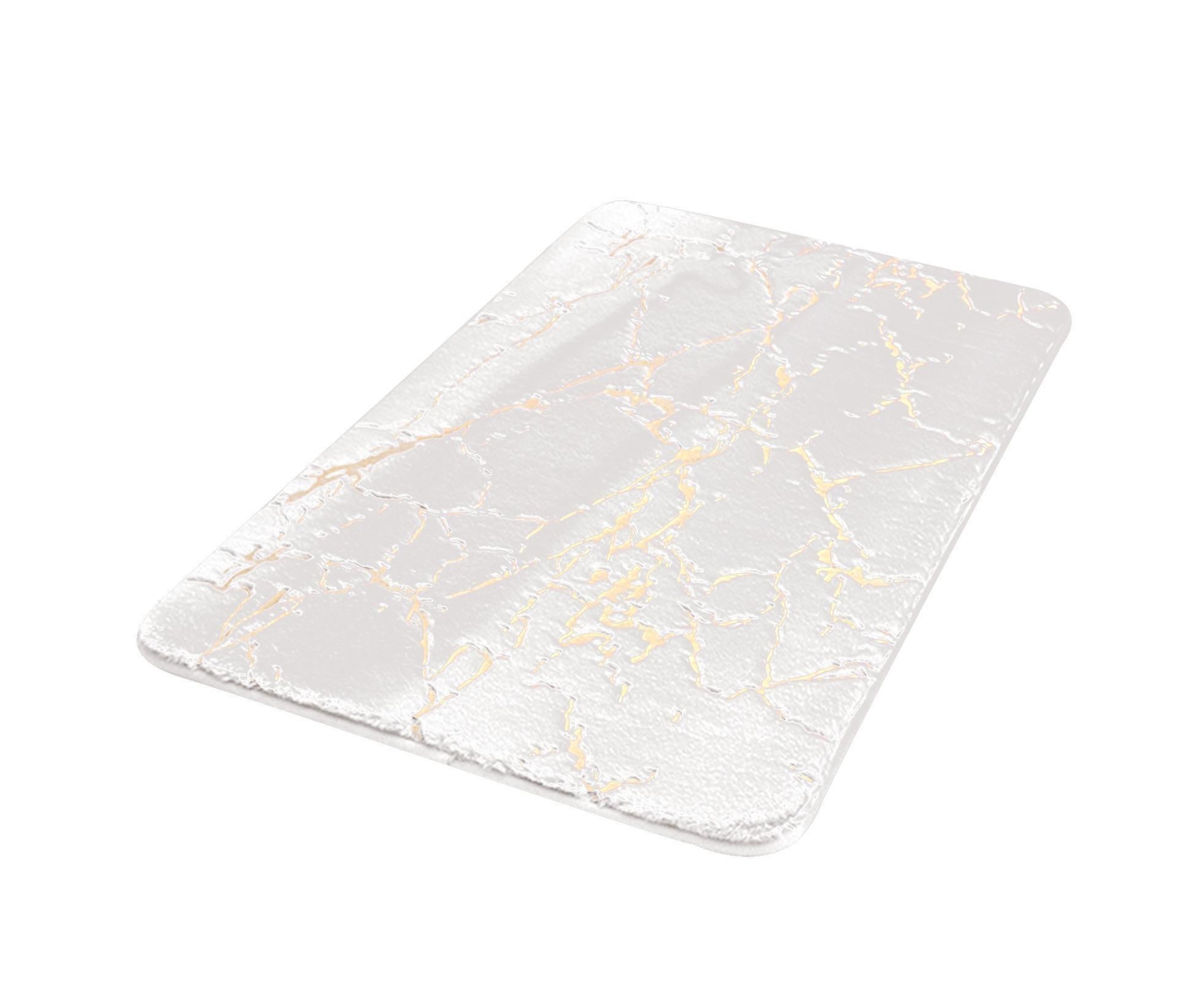 Floor Mat Anti-slip Water Absorbent Polyester Rectangular Door Carpet Cushion for Daily Use-Milky White 50*80cm Floor Mat Anti-slip Water Absorbent Polyester Rectangular Door Carpet Cushion for Daily Use-Milky White 50*80cm