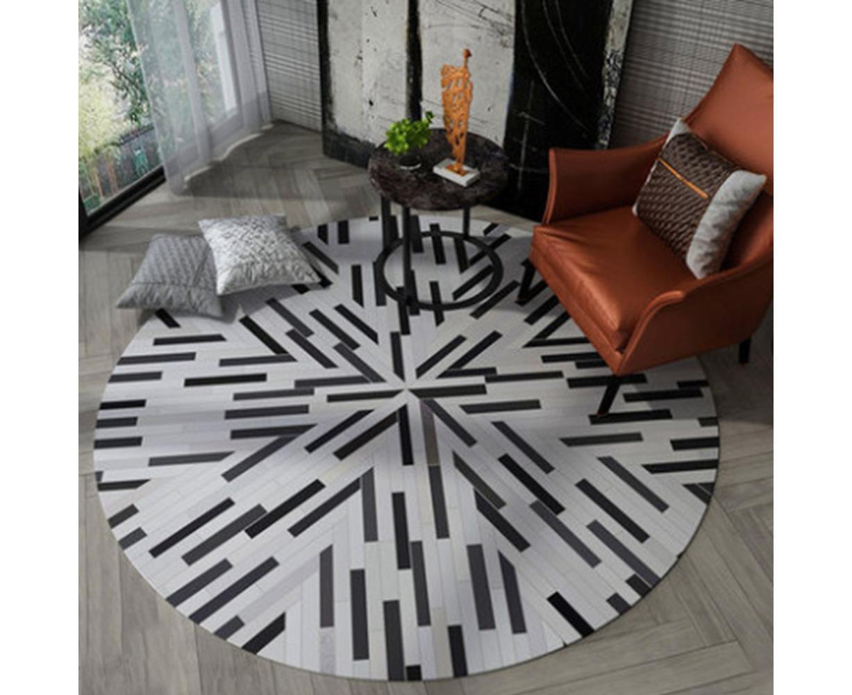 Round Shape Waterproof Non-slip Living Room Bedroom Floor Rug Carpet Blanket