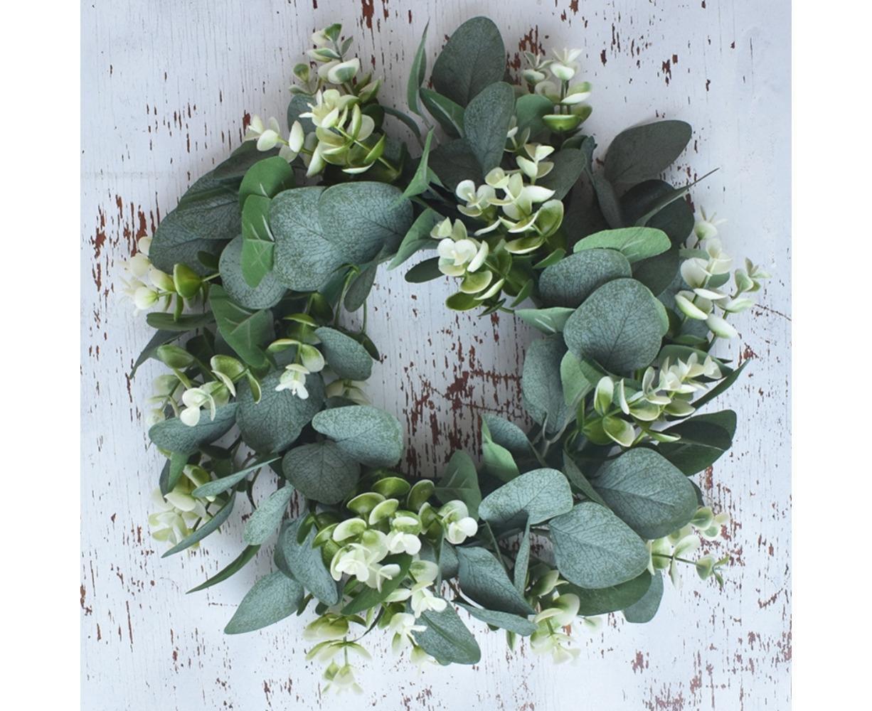 Artificial Eucalyptus Wreath for Front Door