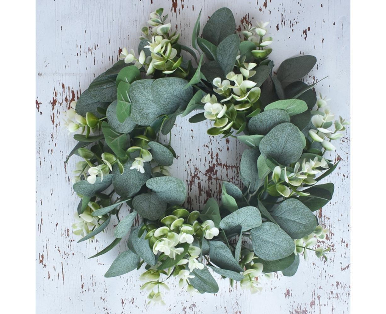 Artificial Eucalyptus Wreath for Front Door