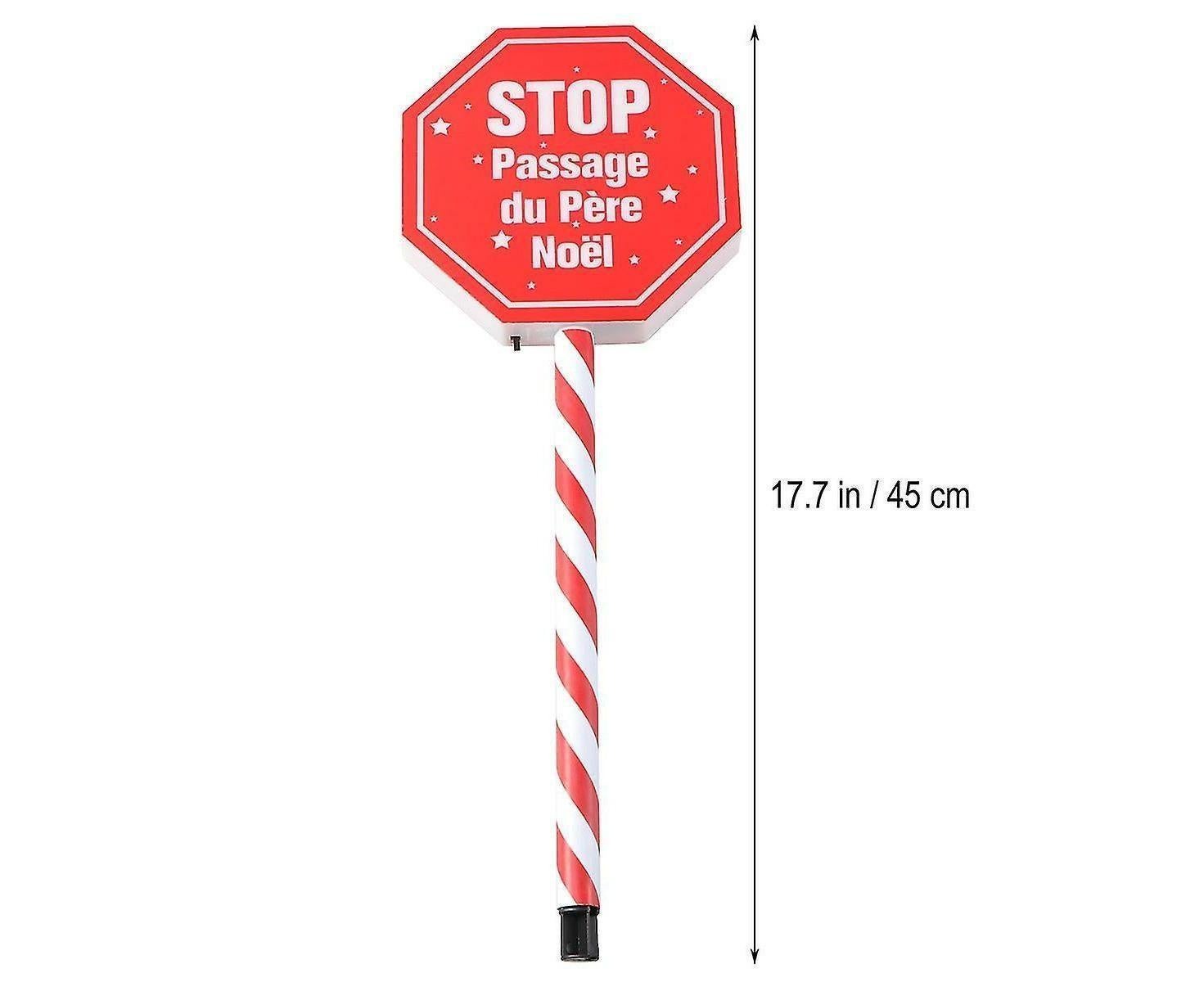 Christmas Garden Stop Sign Solar Energy Garden Decoration Garden Stake Creative Courtyard Landscape