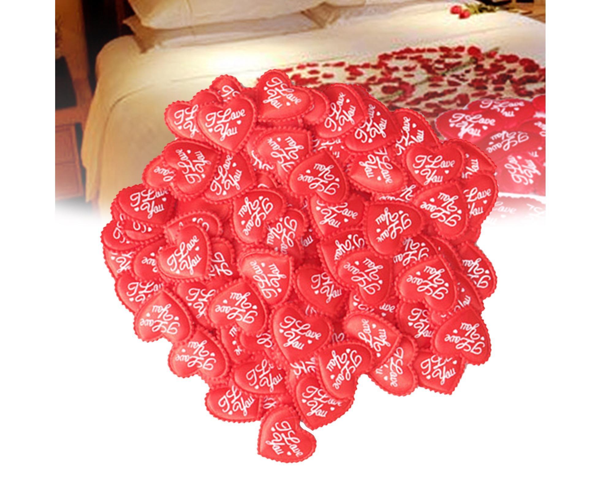 Sponge Heart Shaped Confetti Throwing Petals Wedding Valentine Gift Home Decor - Pink
