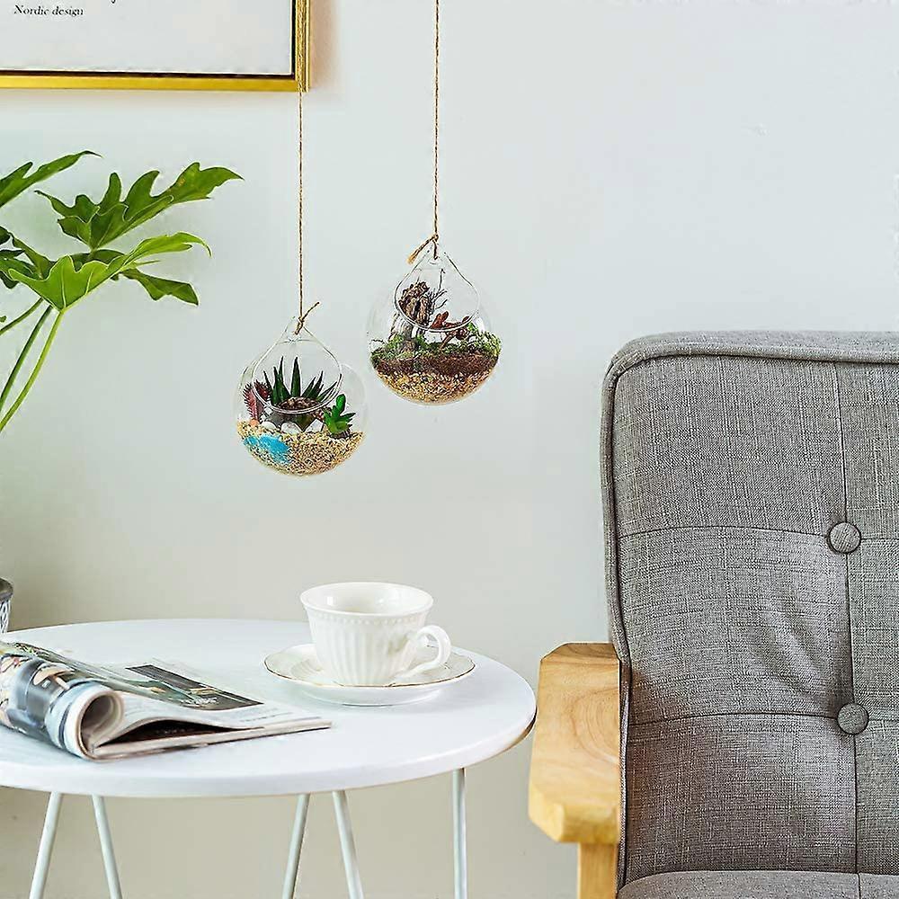 4pcs Hanging Glass Terrarium