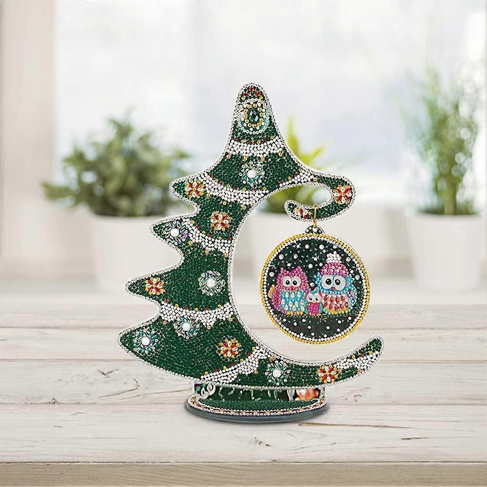 Christmas Decoration Art Christmas Tree Diamond Painting Crystal DIY Christmas Gift Decoration 24 x 30cm (Type 2)