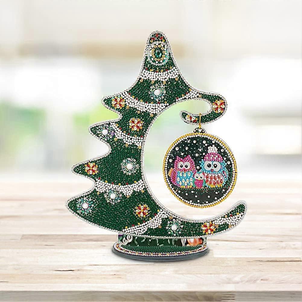 Christmas Decoration Art Christmas Tree Diamond Painting Crystal DIY Christmas Gift Decoration 24 x 30cm (Type 2)