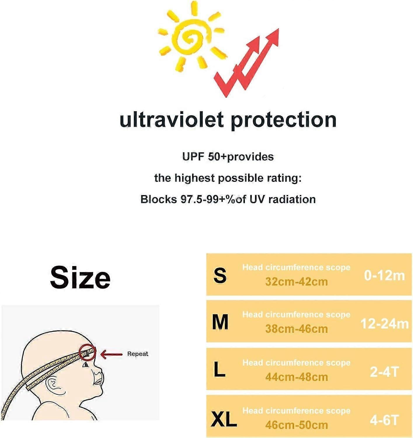 Cotton Animal Babies Bucket babies Sun Hats UPF 50+ Summer Hats Sun Protection for babies Babies babiess babiess Girls-Yellow 54cm