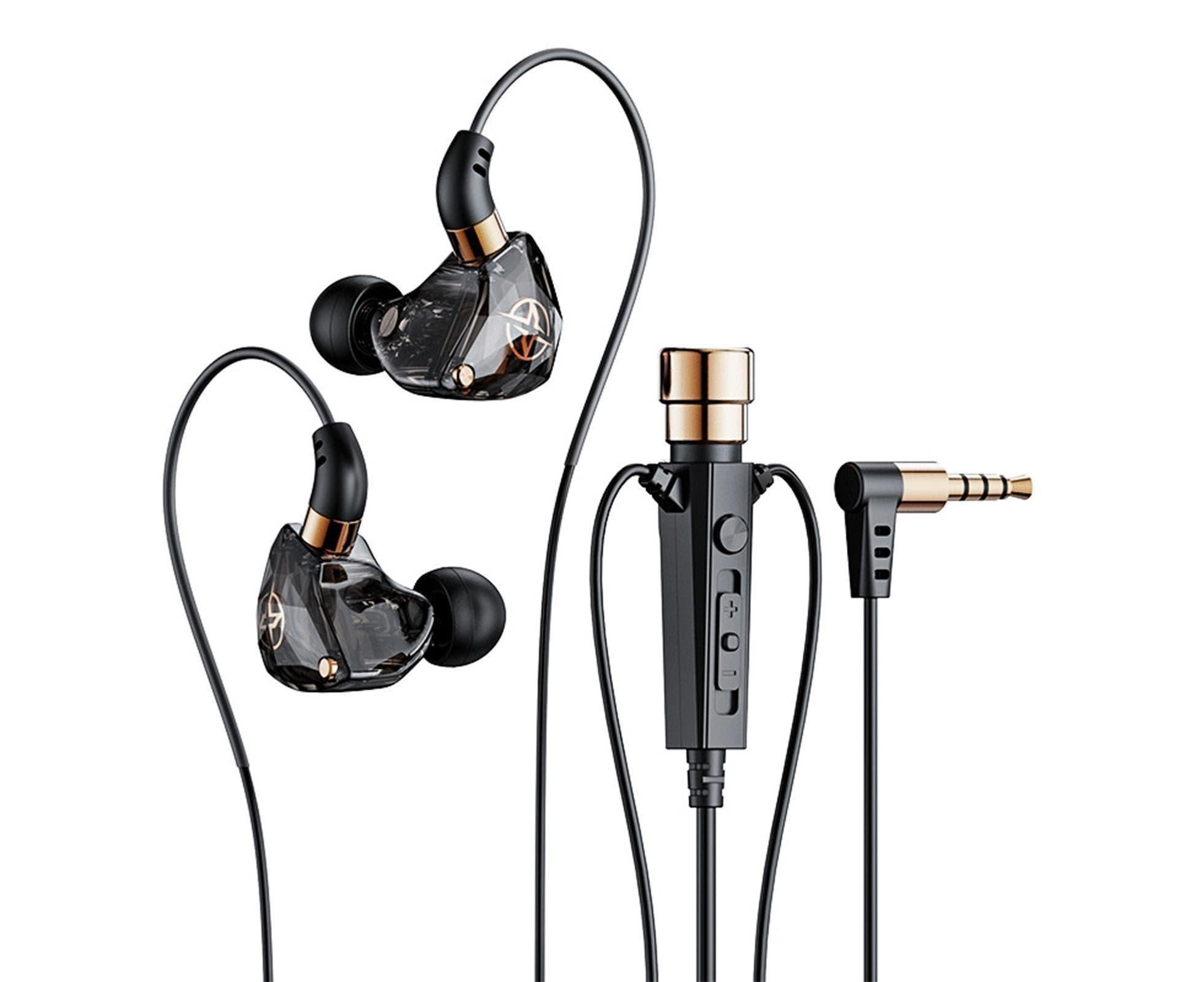 Wired Earphone Noise Reduction 3.5mm for Gaming/Karaoke-Black