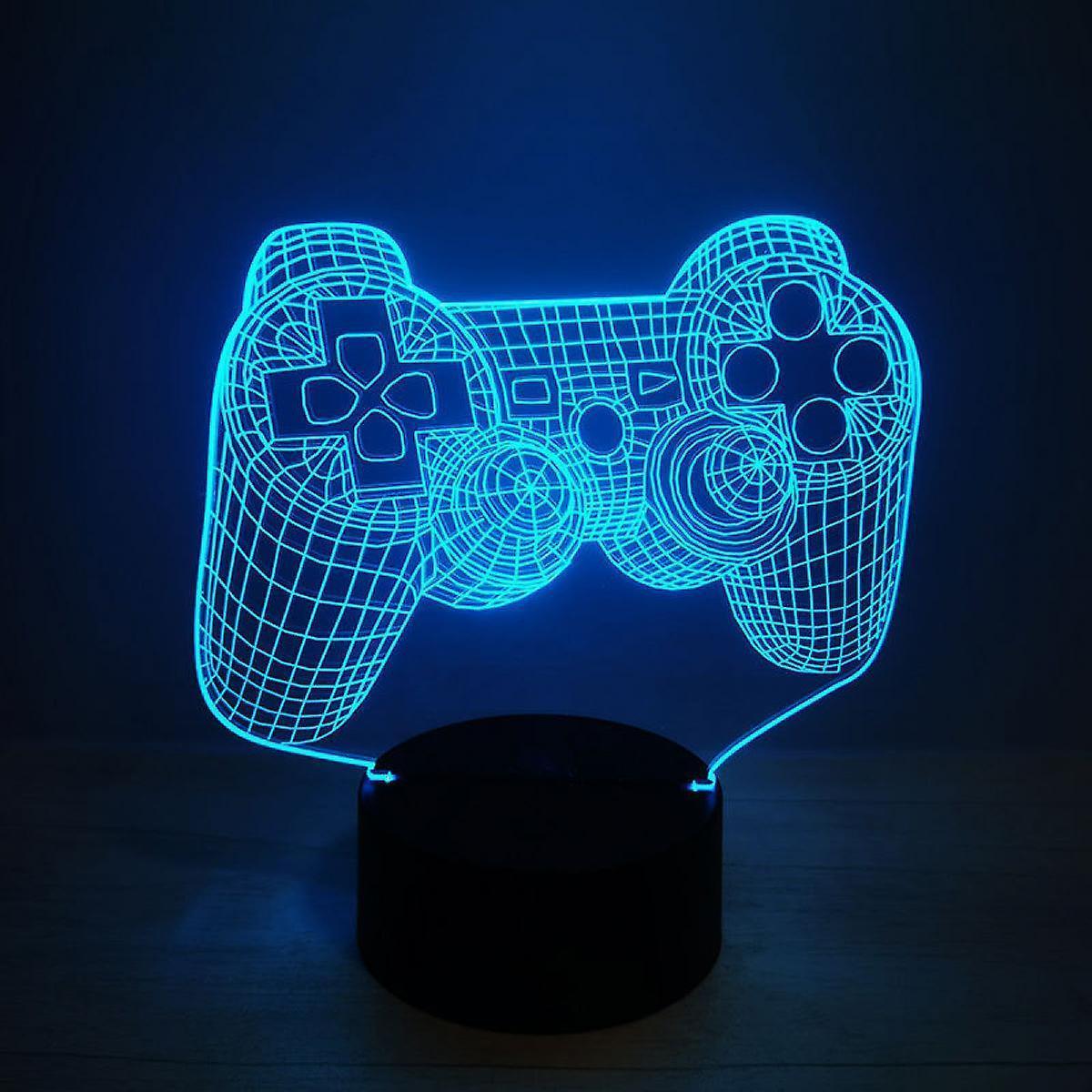 Video Game Controller Lamp Night Light 3D Illusion Game On Video Game Controller Lamp Night Light 3D Illusion Game On