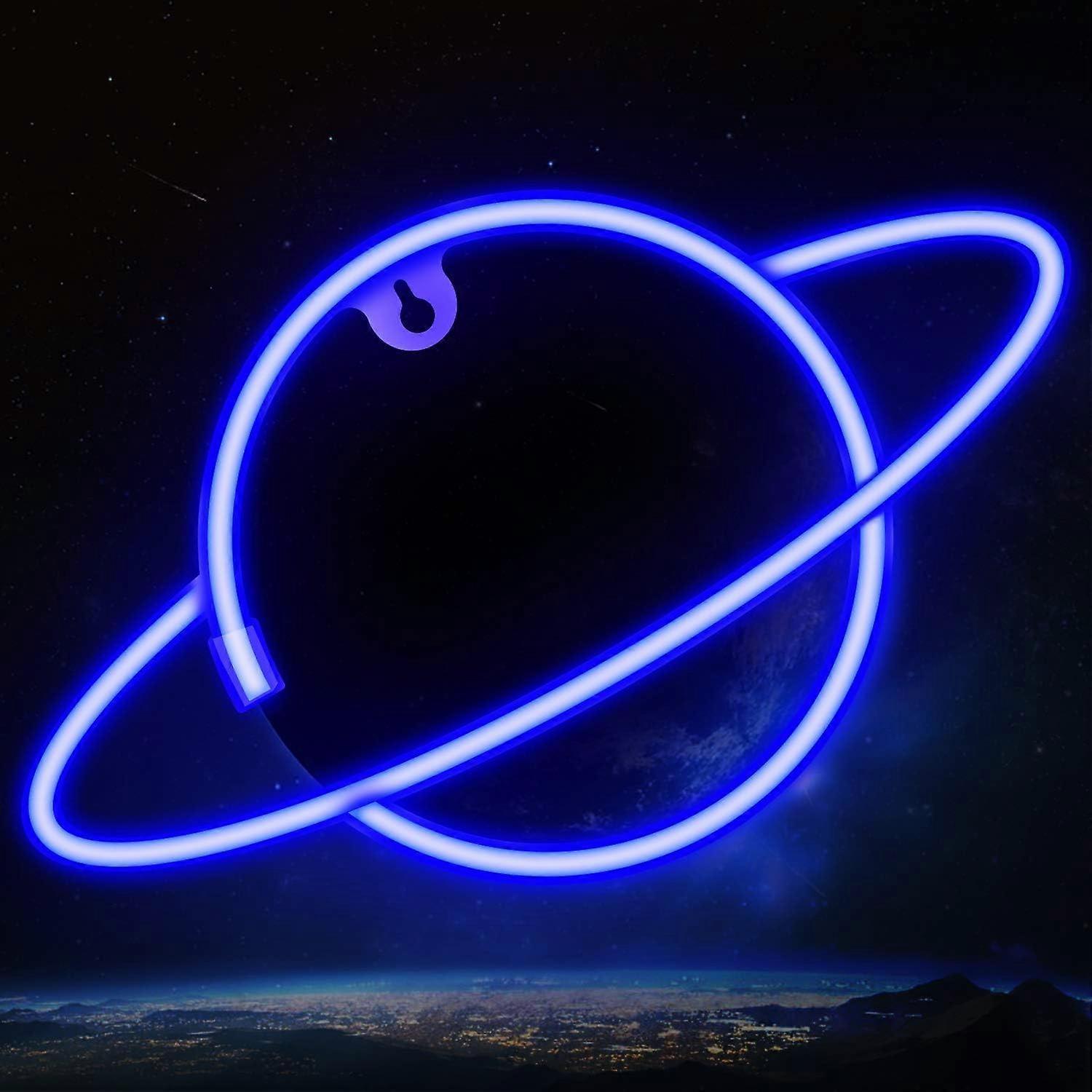Planet Neon Signs LED Night Light Neon Lights USB Charging/Battery Operated Neon Wall Lights Neon Decorative Lights for Home Bedroom Bar/Christmas/Wed Planet Neon Signs LED Night Light Neon Lights USB Charging/Battery Operated Neon Wall Lights Neon Decorative Lights for Home Bedroom Bar/Christmas/Wed