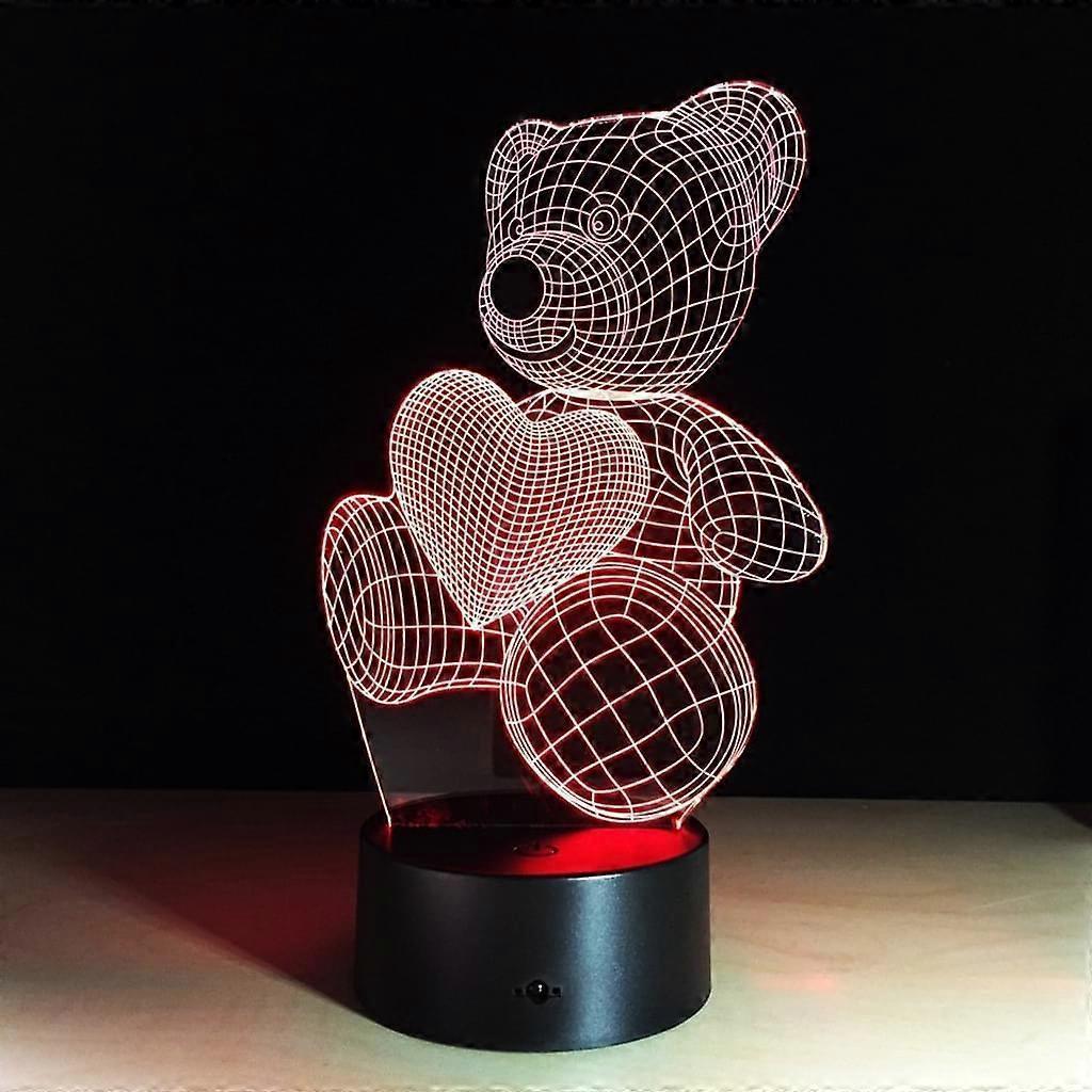 3D Optical Illusion Lamp LED 7 Colors Touch Switch Changing Night Light For Bedroom Home Decoration 3D Optical Illusion Lamp LED 7 Colors Touch Switch Changing Night Light For Bedroom Home Decoration