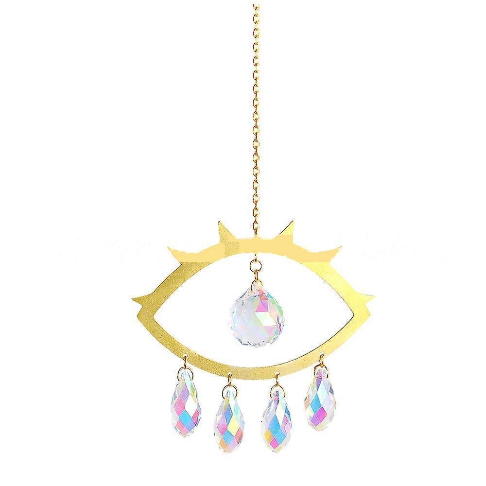 Evil Eye Suncatcher Crystal Light Catcher window curtain home decoration crystal tracery Evil Eye Suncatcher Crystal Light Catcher window curtain home decoration crystal tracery