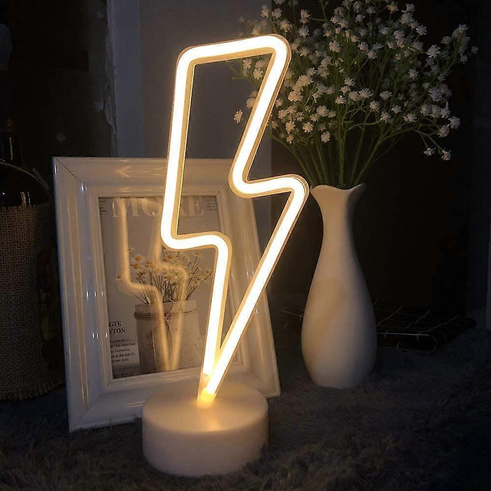 Led Lightning Bolt Neon Light Signs