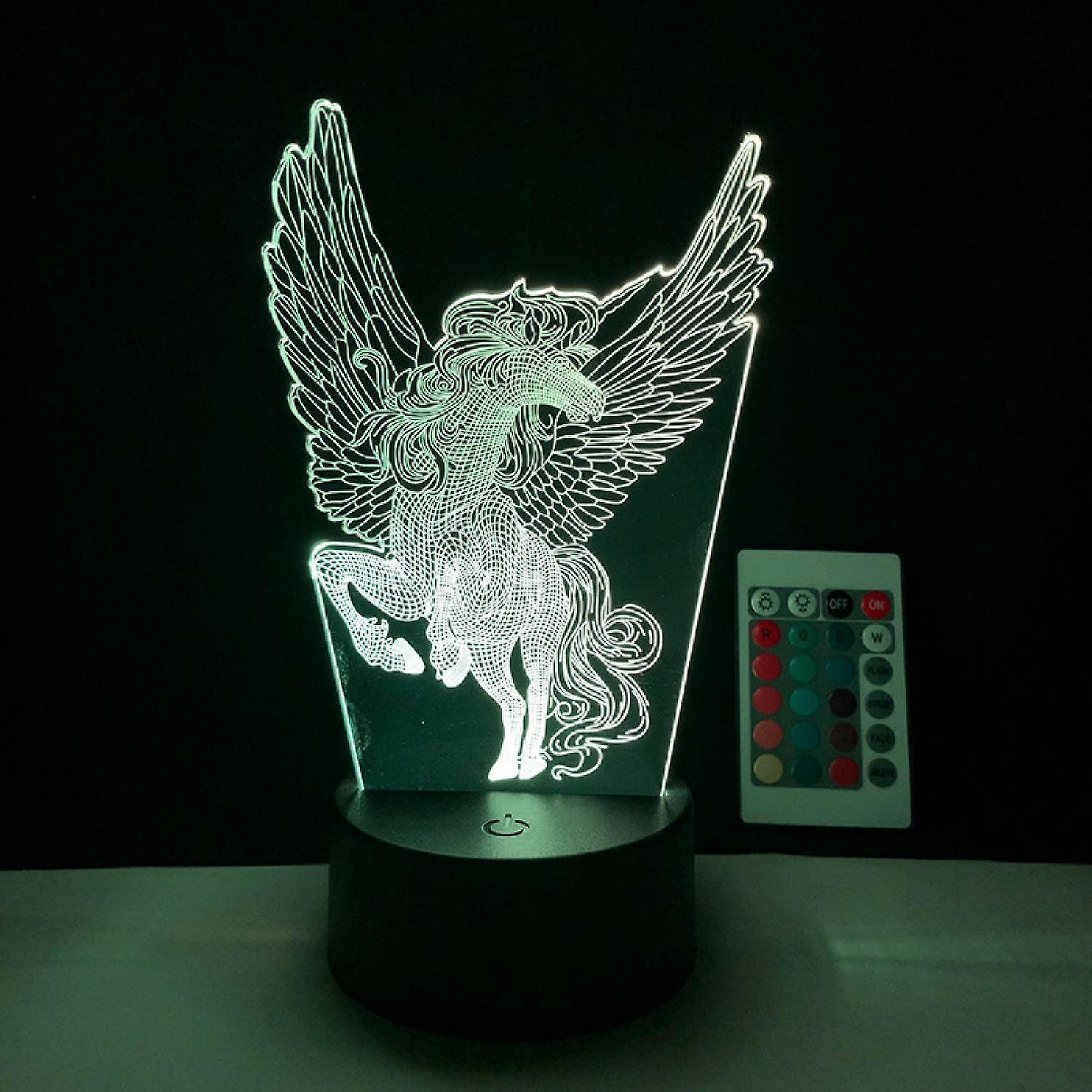 LED Night Light Unicorn Series 3D Illusion Lamp