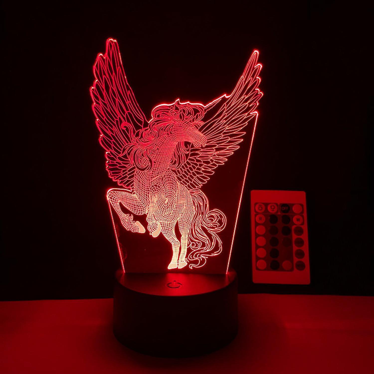 LED Night Light Unicorn Series 3D Illusion Lamp