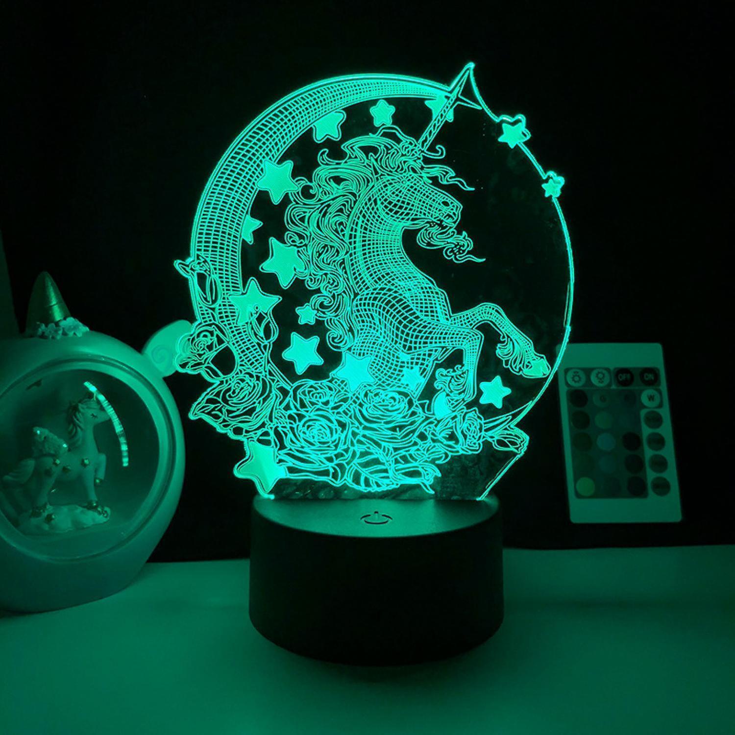 LED Night Light Unicorn Series 3D Illusion Lamp LED Night Light Unicorn Series 3D Illusion Lamp