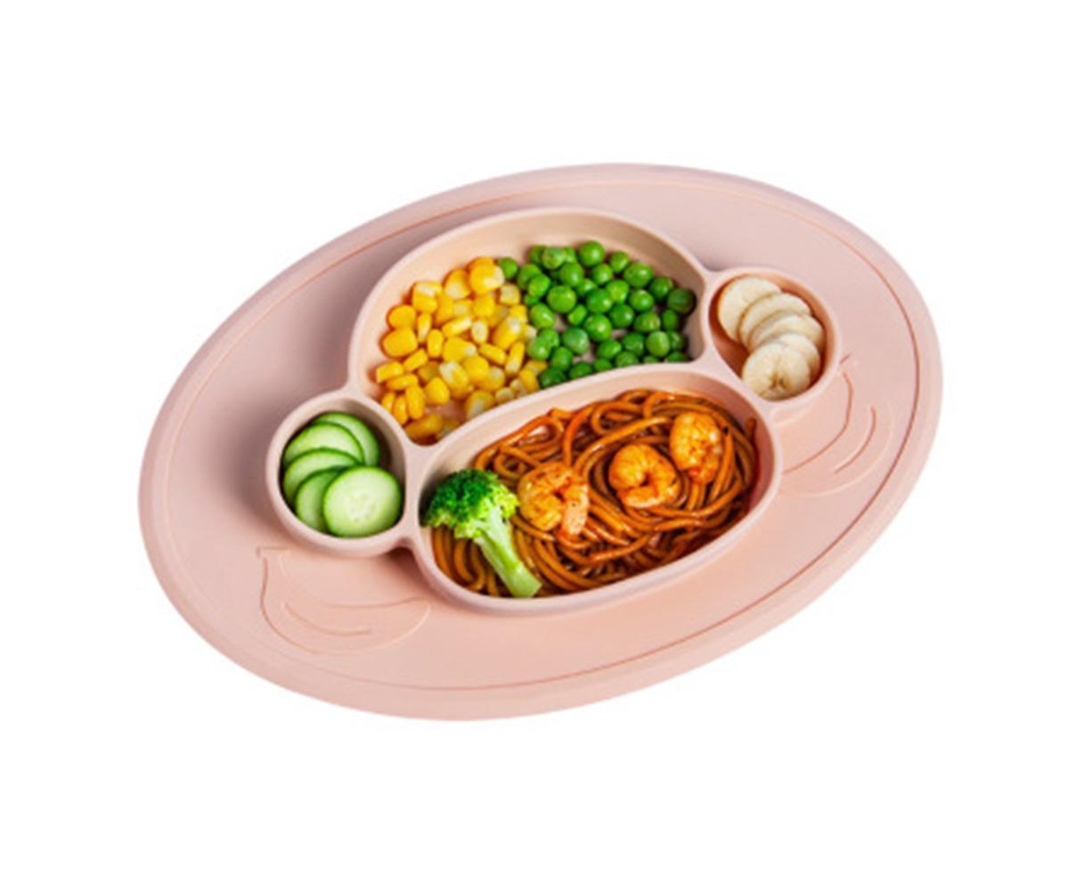 Silicone Divided Dinner Plate Suction Plate BPA Free Silicone Divided Dinner Plate Suction Plate BPA Free